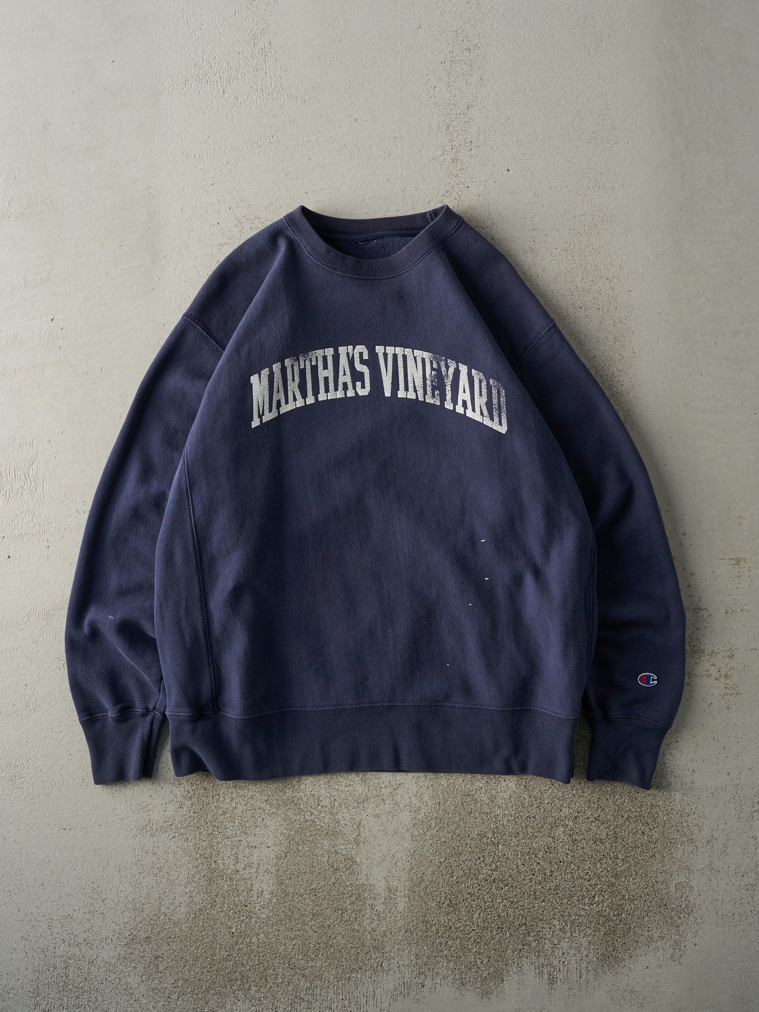 Vintage 90s Navy Blue Martha's Vineyard Champion Crewneck (L)