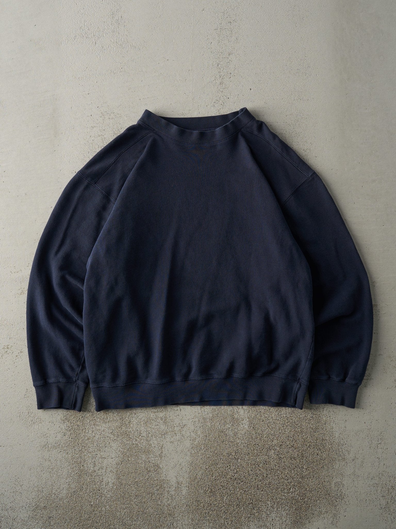 Vintage Y2K Navy Blue Blank Crewneck (L)