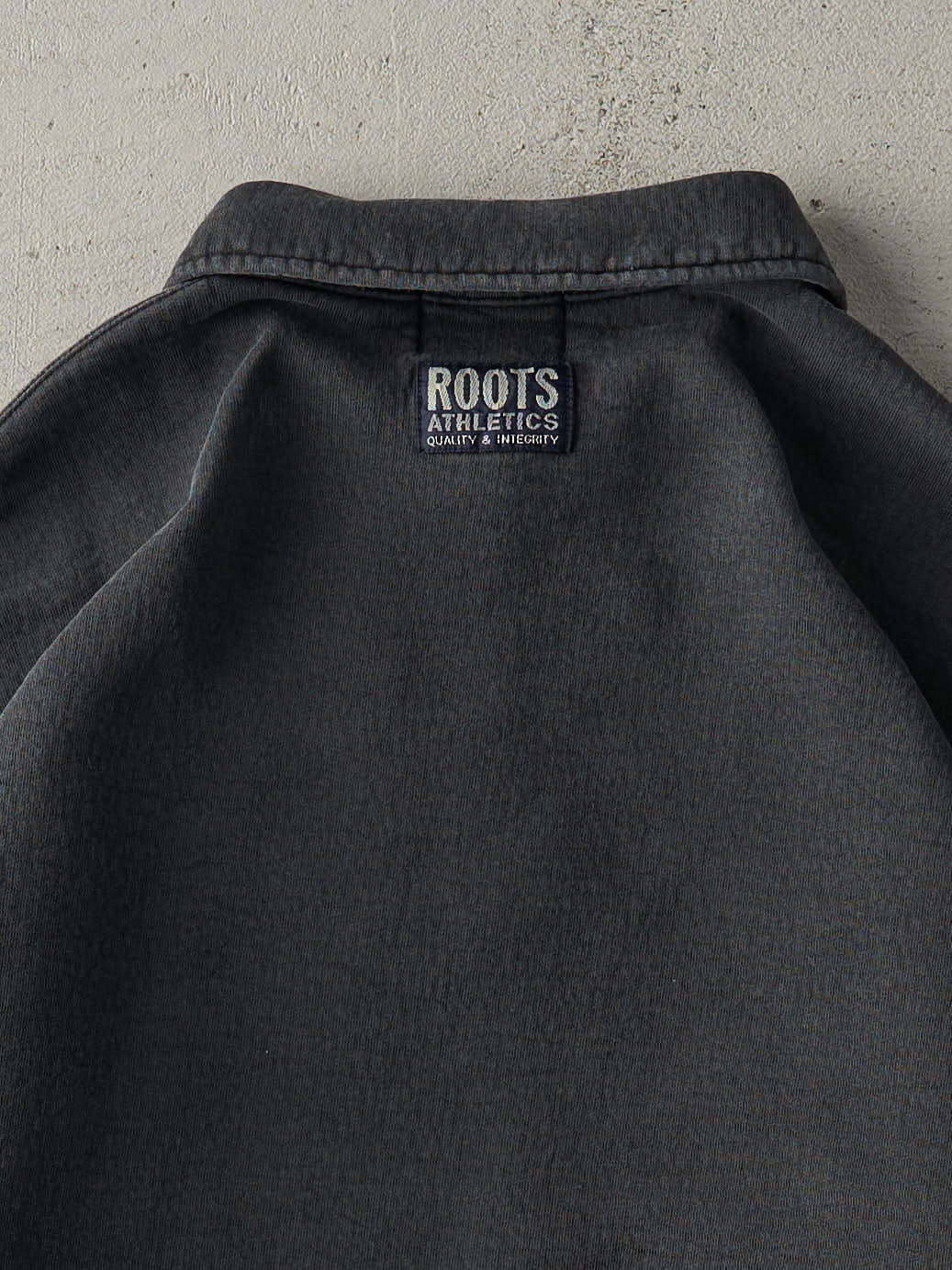 Vintage 90s Faded Black Roots Quarter Zip Sweatshirt (M/L)