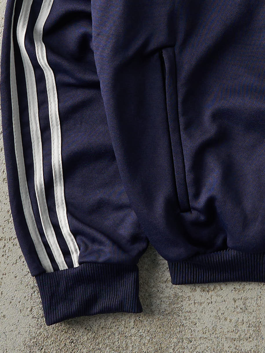 Vintage Y2K Navy Blue Adidas Track Sweater (L)