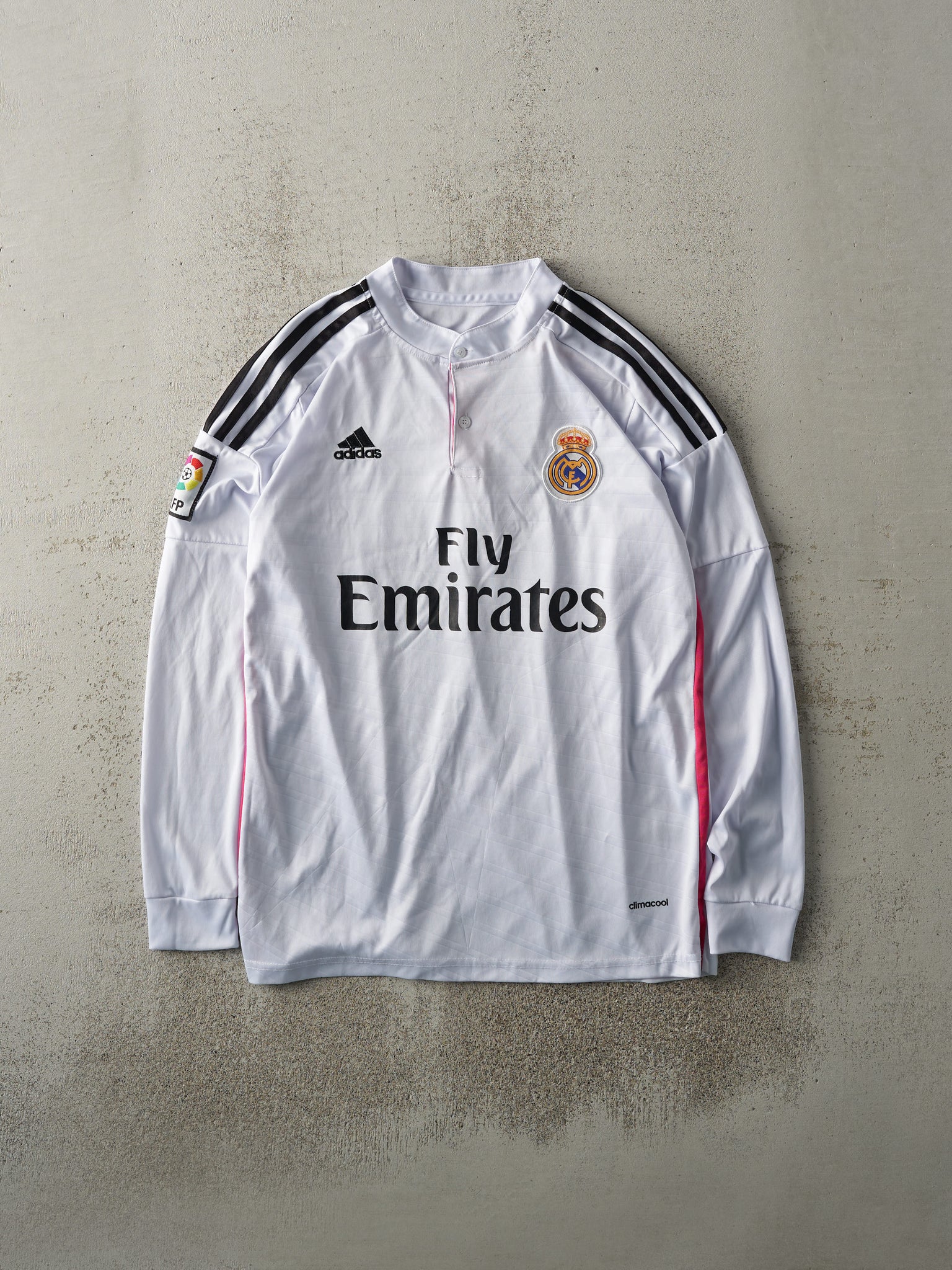 Vintage Y2K White Gareth Bale Real Madrid Long Sleeve Soccer Jersey (S)