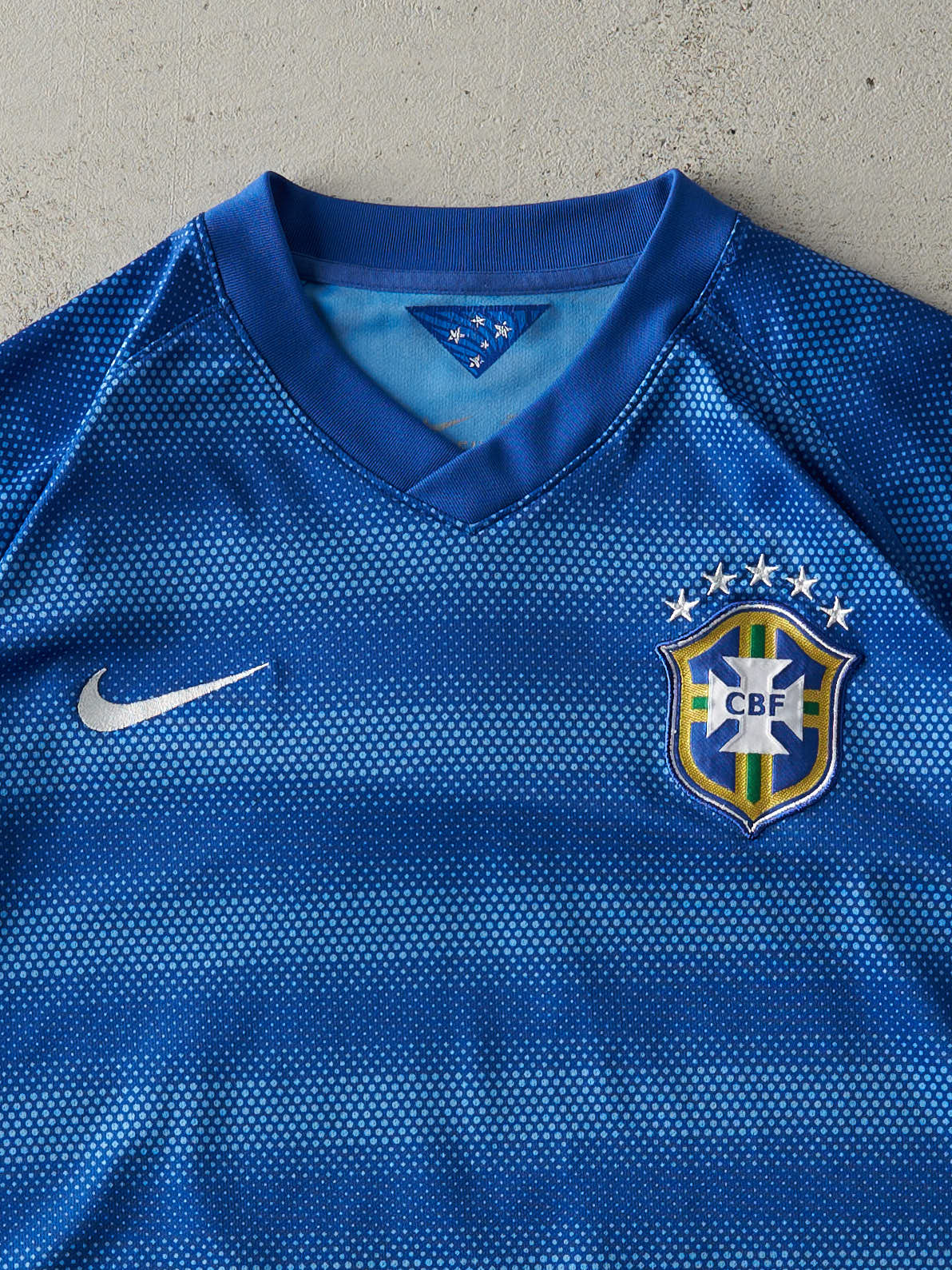 Vintage 14' Blue Nike CBF Soccer Jersey (M/L)