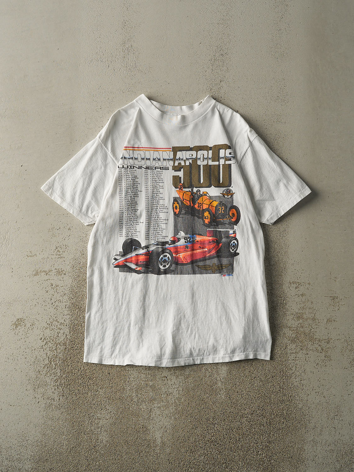 Vintage 91' White Indianapolis 500 Winners Single Stitch Tee (M/L)