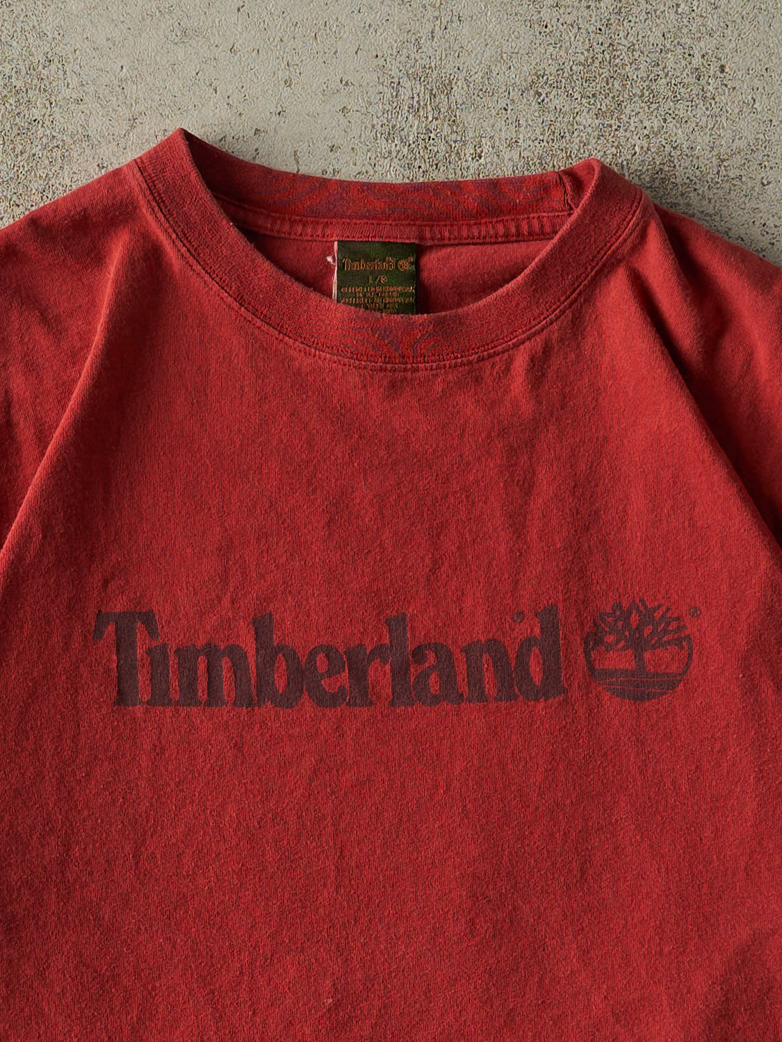 Vintage Y2K Red Timberland Tee (L)