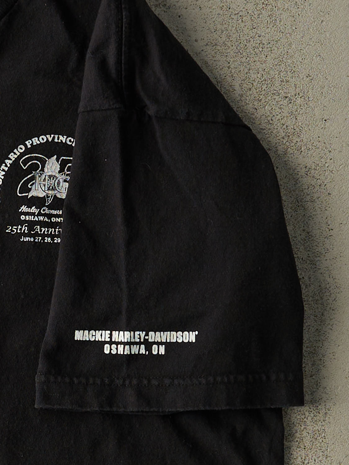 Vintage 13' Black Ontario Harley Owners Group Tee (L)