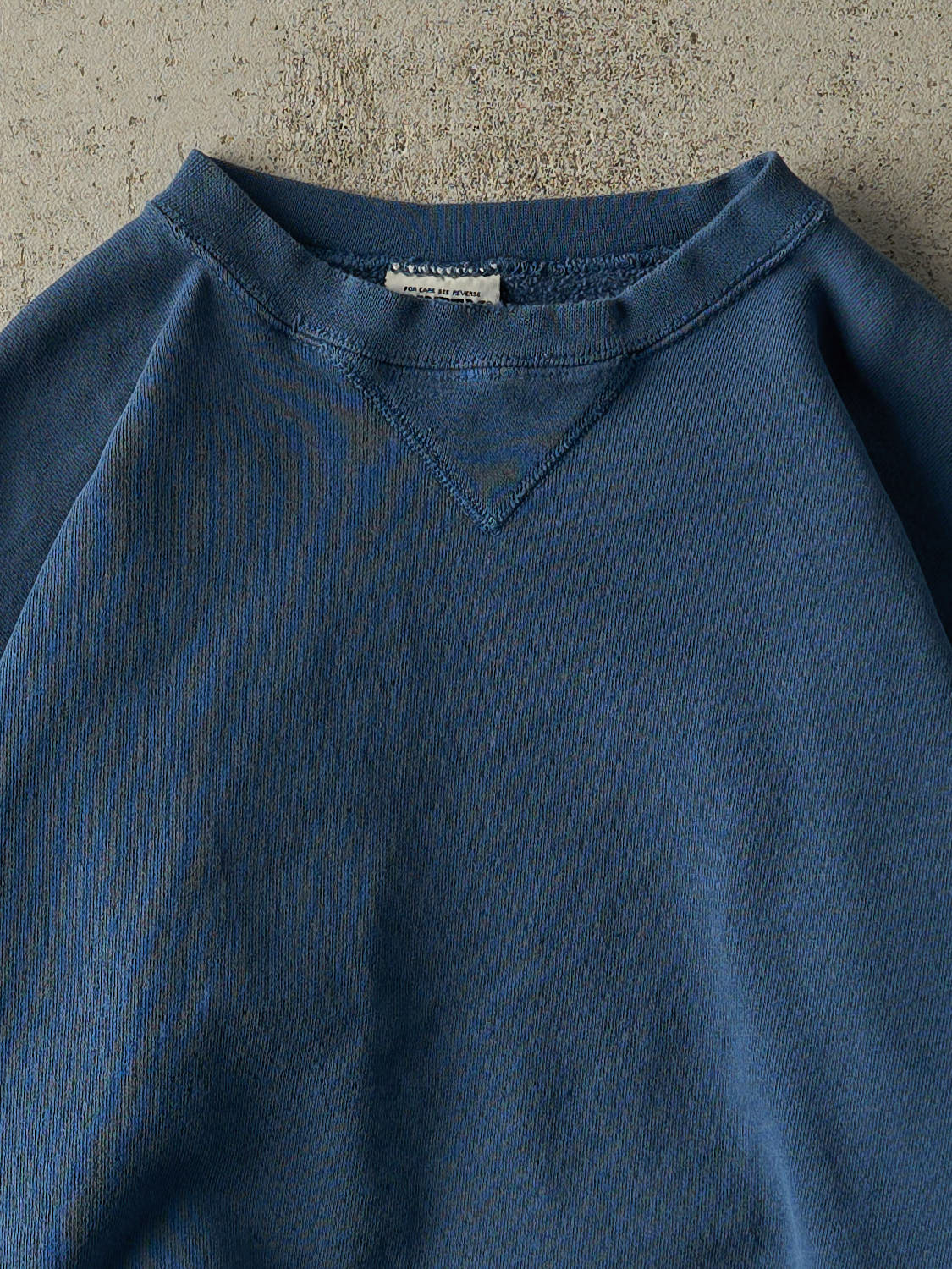 Vintage 90s Blue Blank Boxy Crewneck (M/L)
