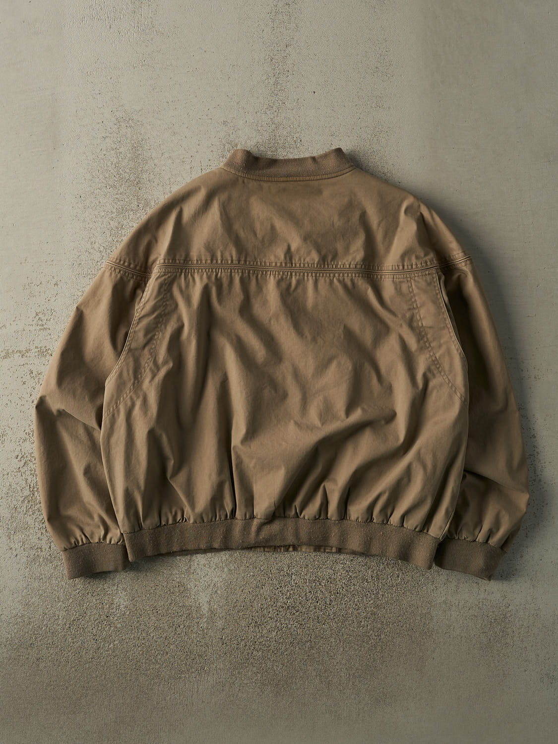 Vintage 90s Beige Harrington Bomber Jacket (XL)