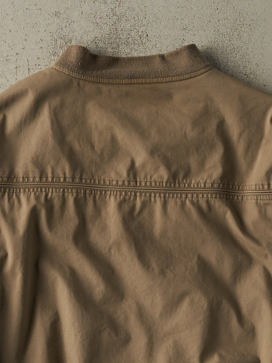 Vintage 90s Beige Harrington Bomber Jacket (XL)