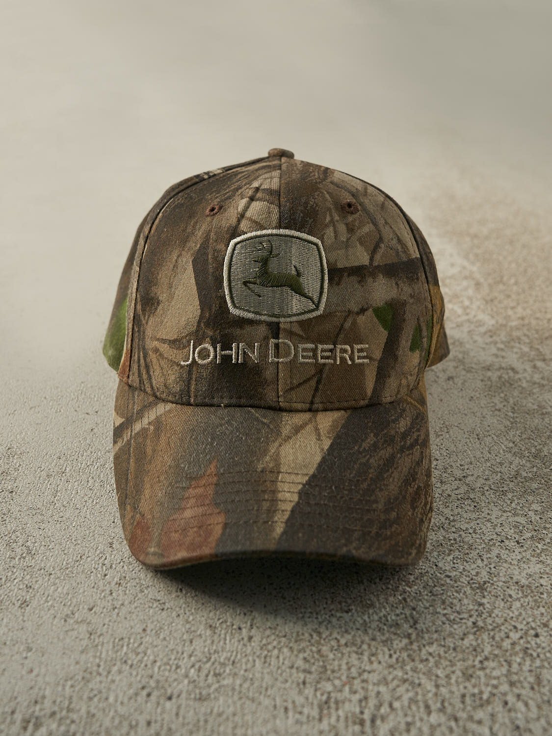 Vintage Y2K Camo John Deere x Realtree Snapback Hat