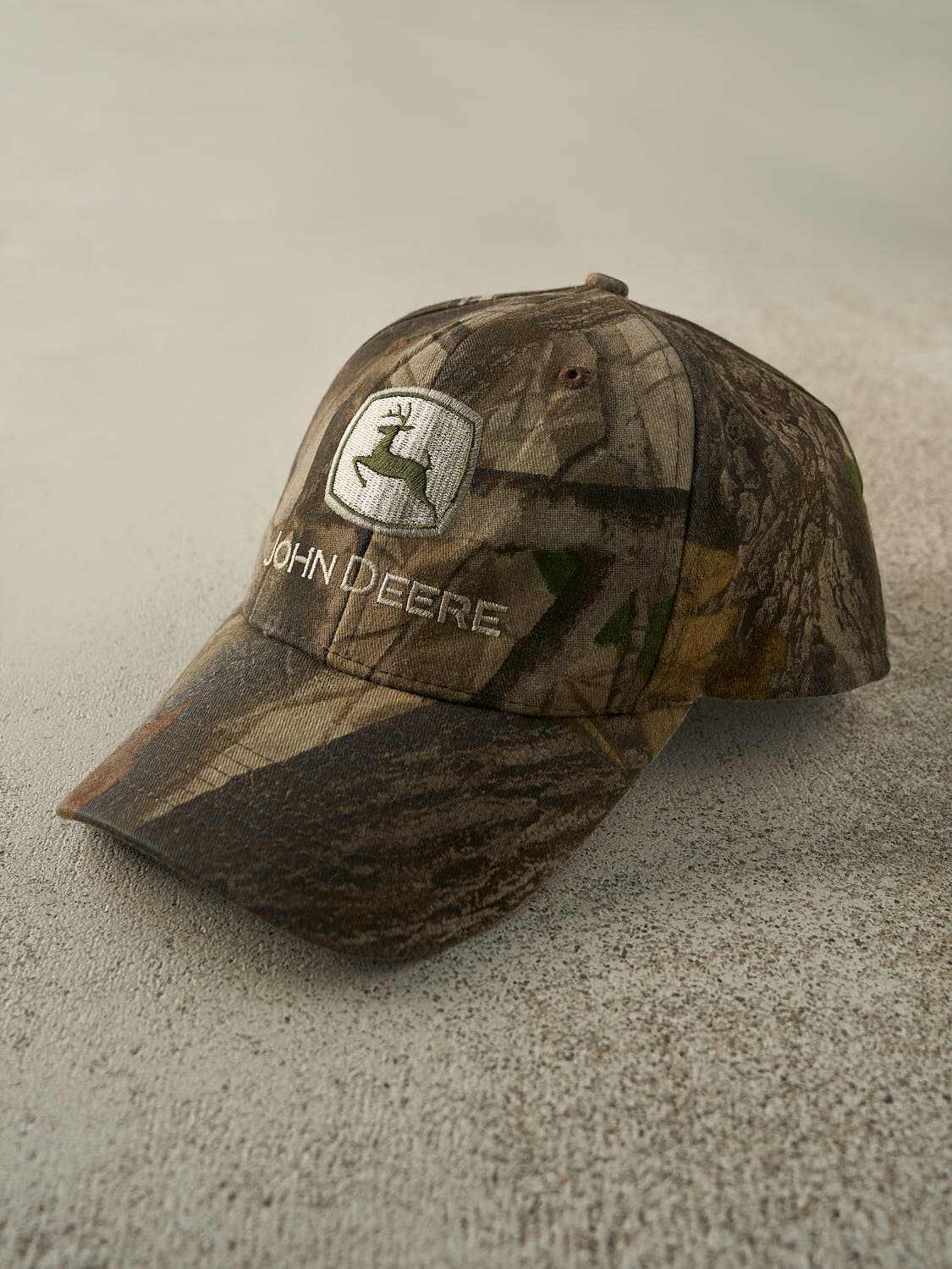 Vintage Y2K Camo John Deere x Realtree Snapback Hat