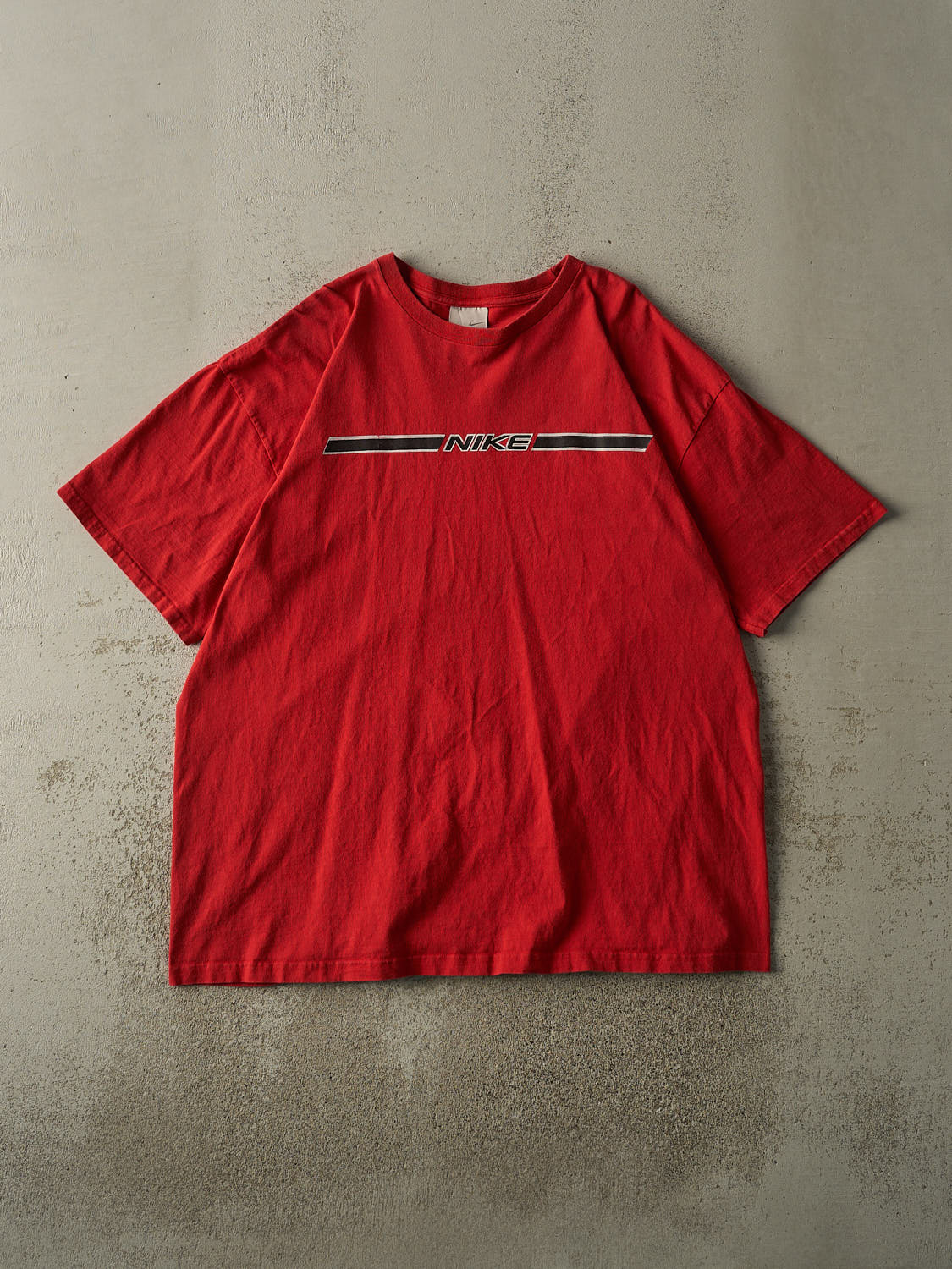 Vintage Y2K Red Nike Logo Tee (XL/XXL)