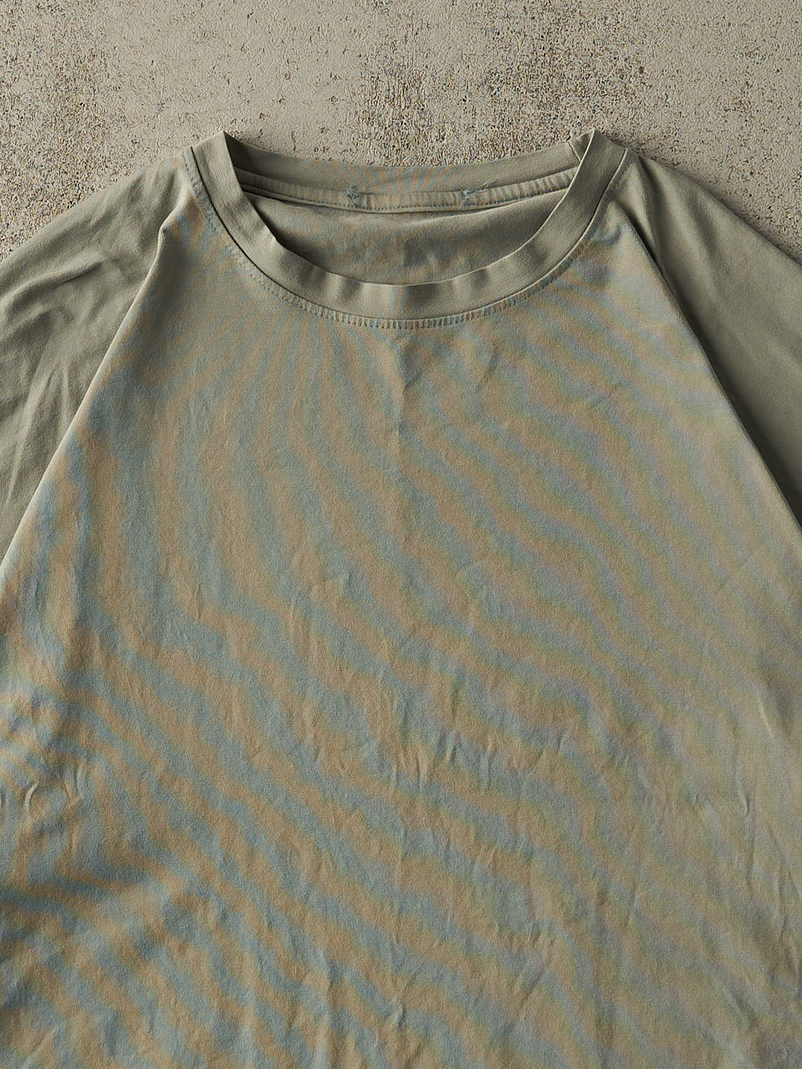 Vintage Y2K Washed Green Blank Boxy Tee (XL/XXL)