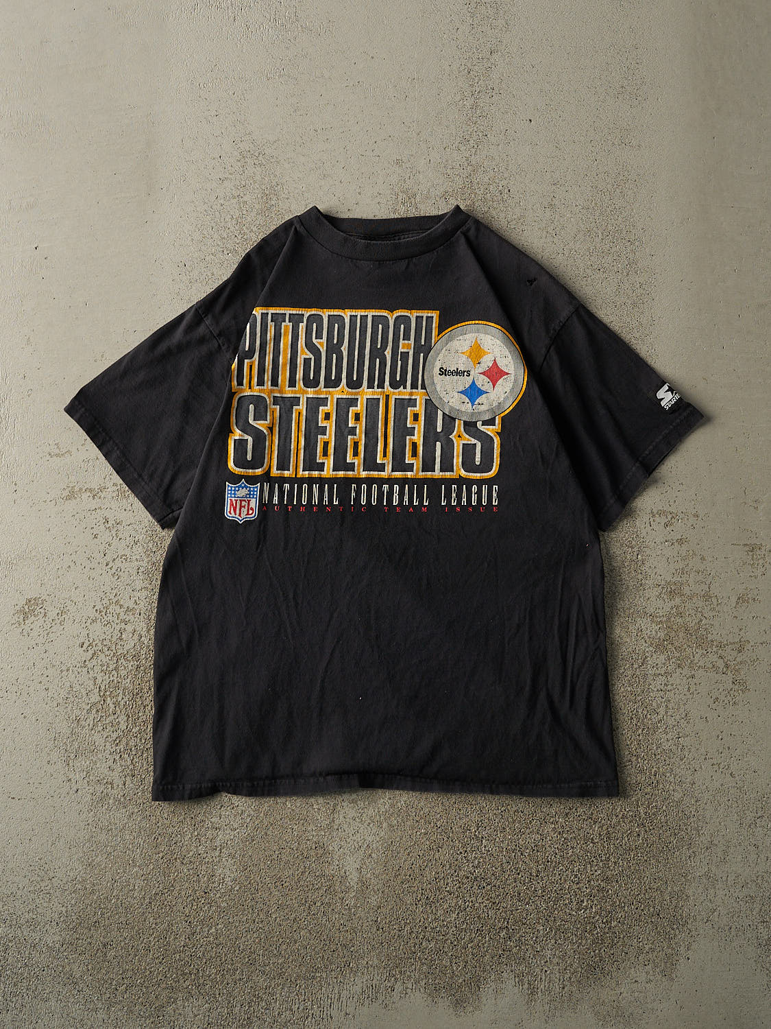 Vintage 90s Black Pittsburgh Steelers Tee (M/L)