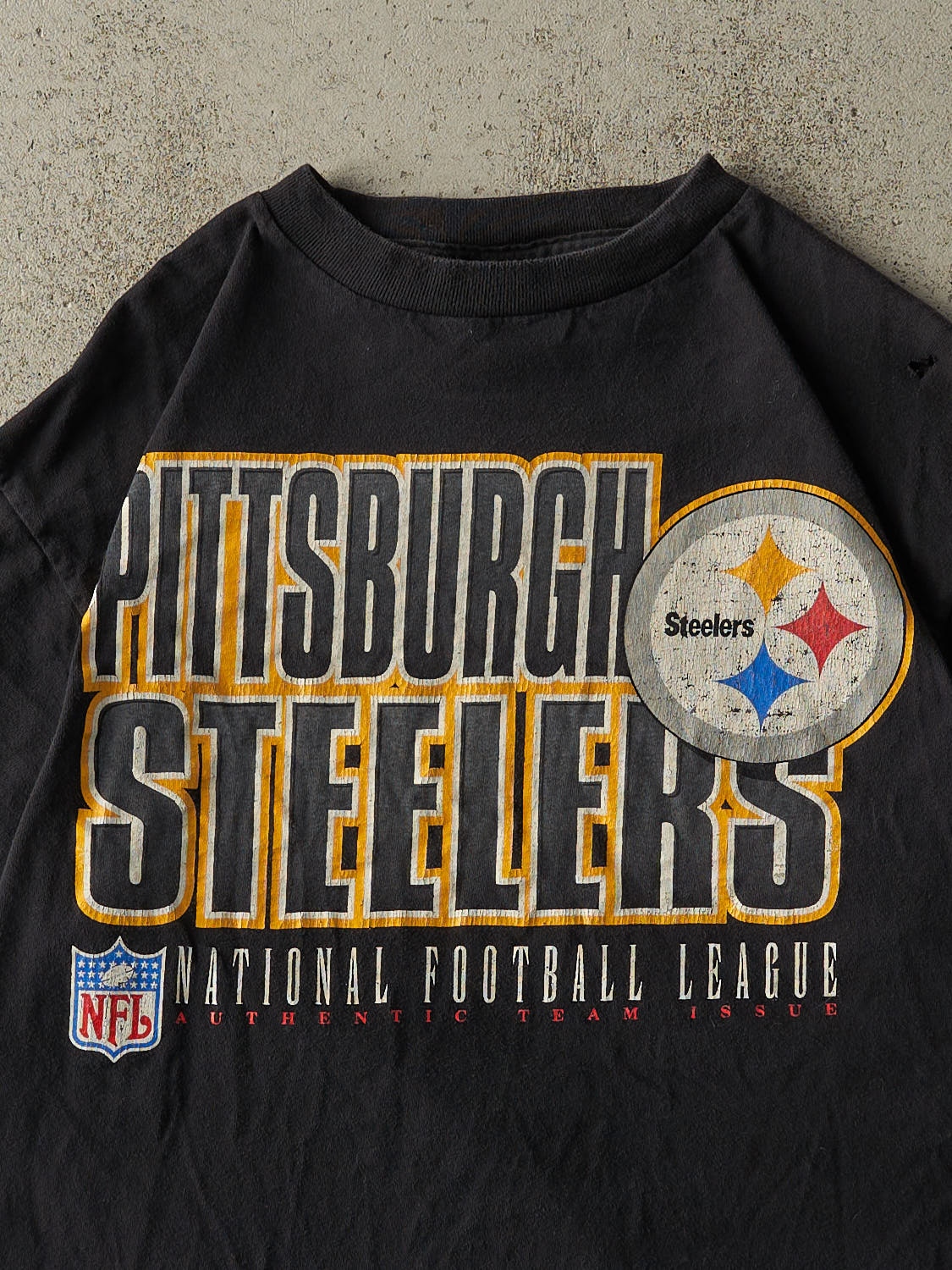Vintage 90s Black Pittsburgh Steelers Tee (M/L)