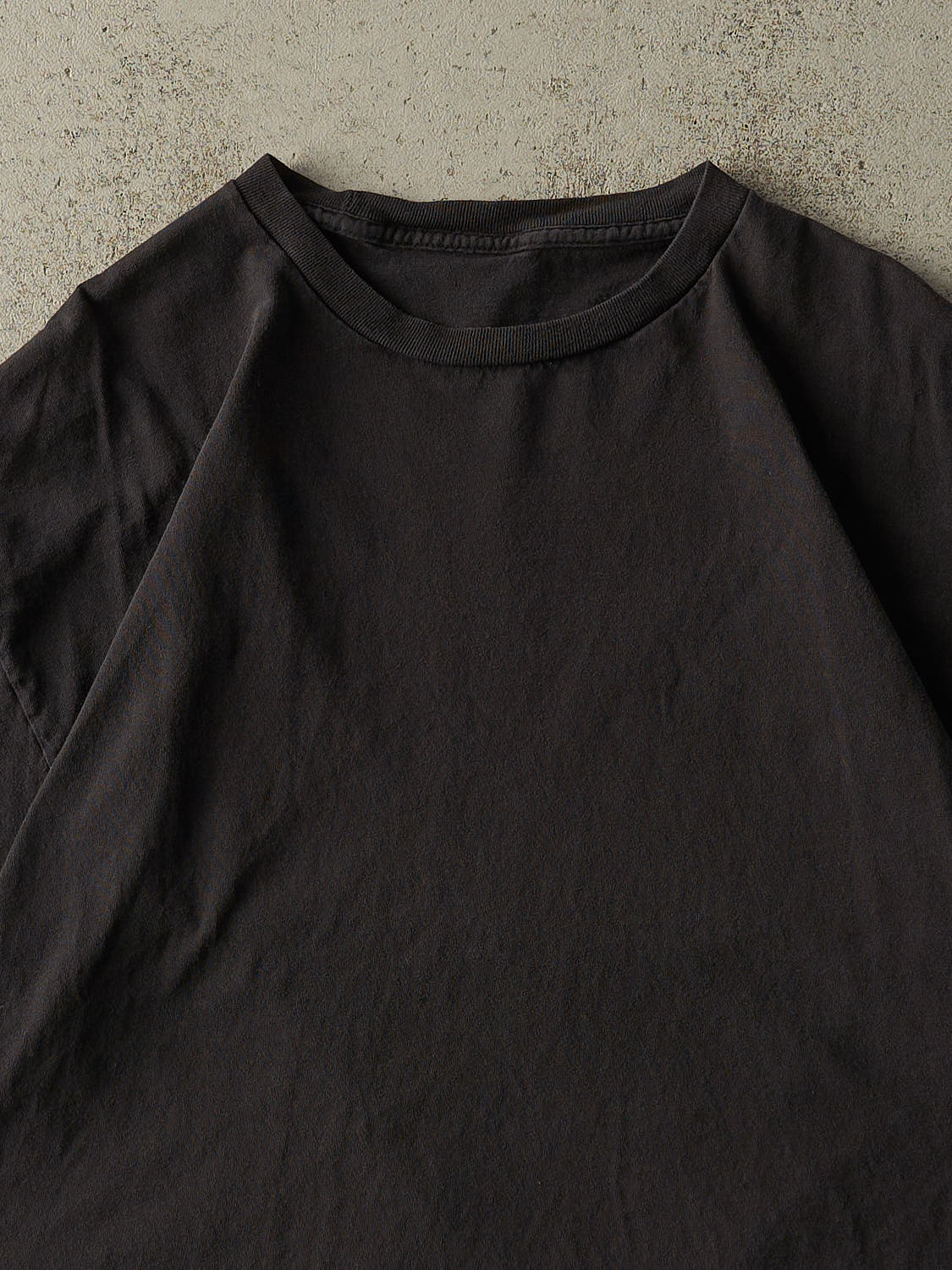 Vintage 90s Black Blank Tee (L/XL)