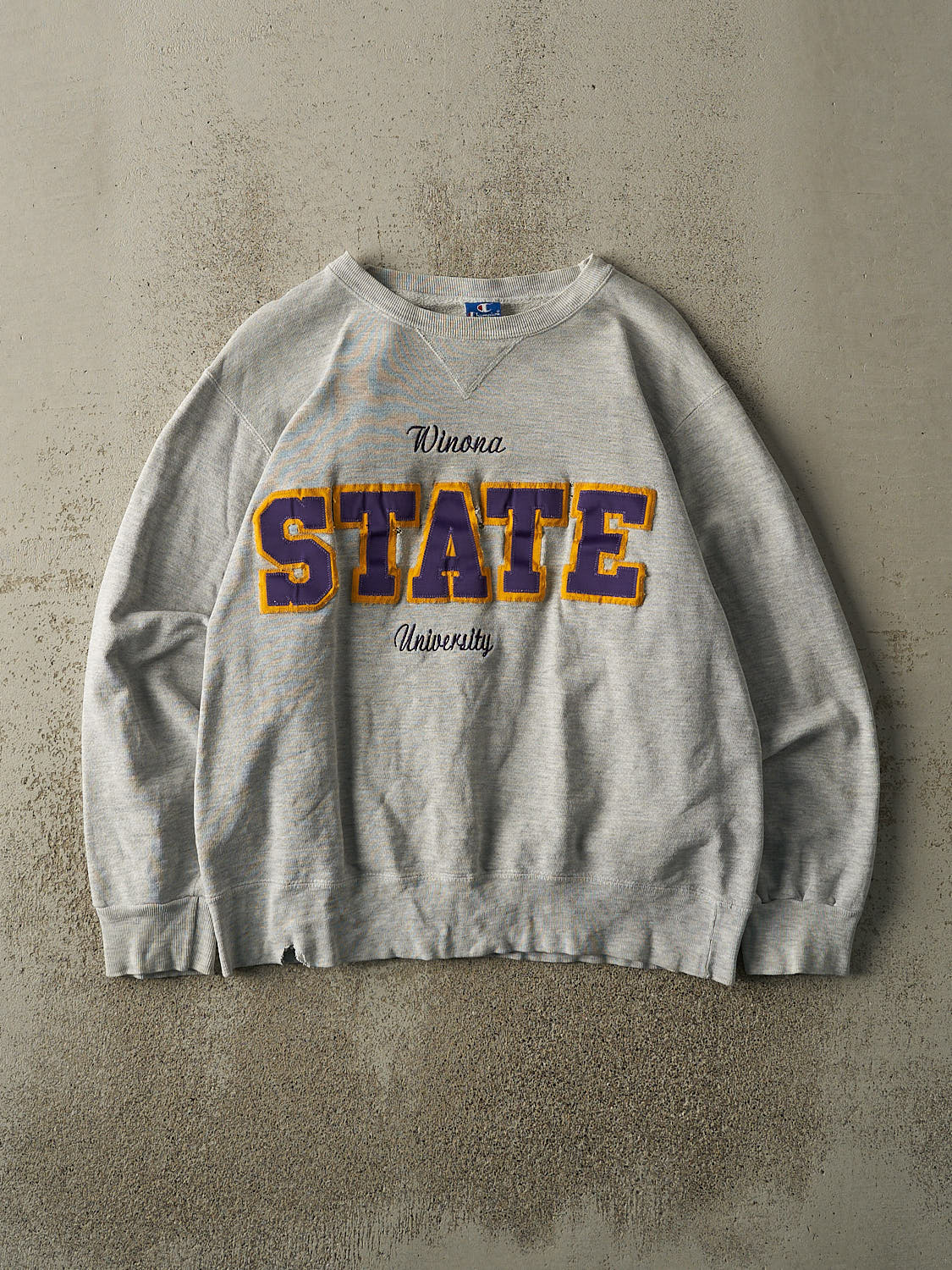 Vintage 90s Grey Champion Winona State University Crewneck (S/M)