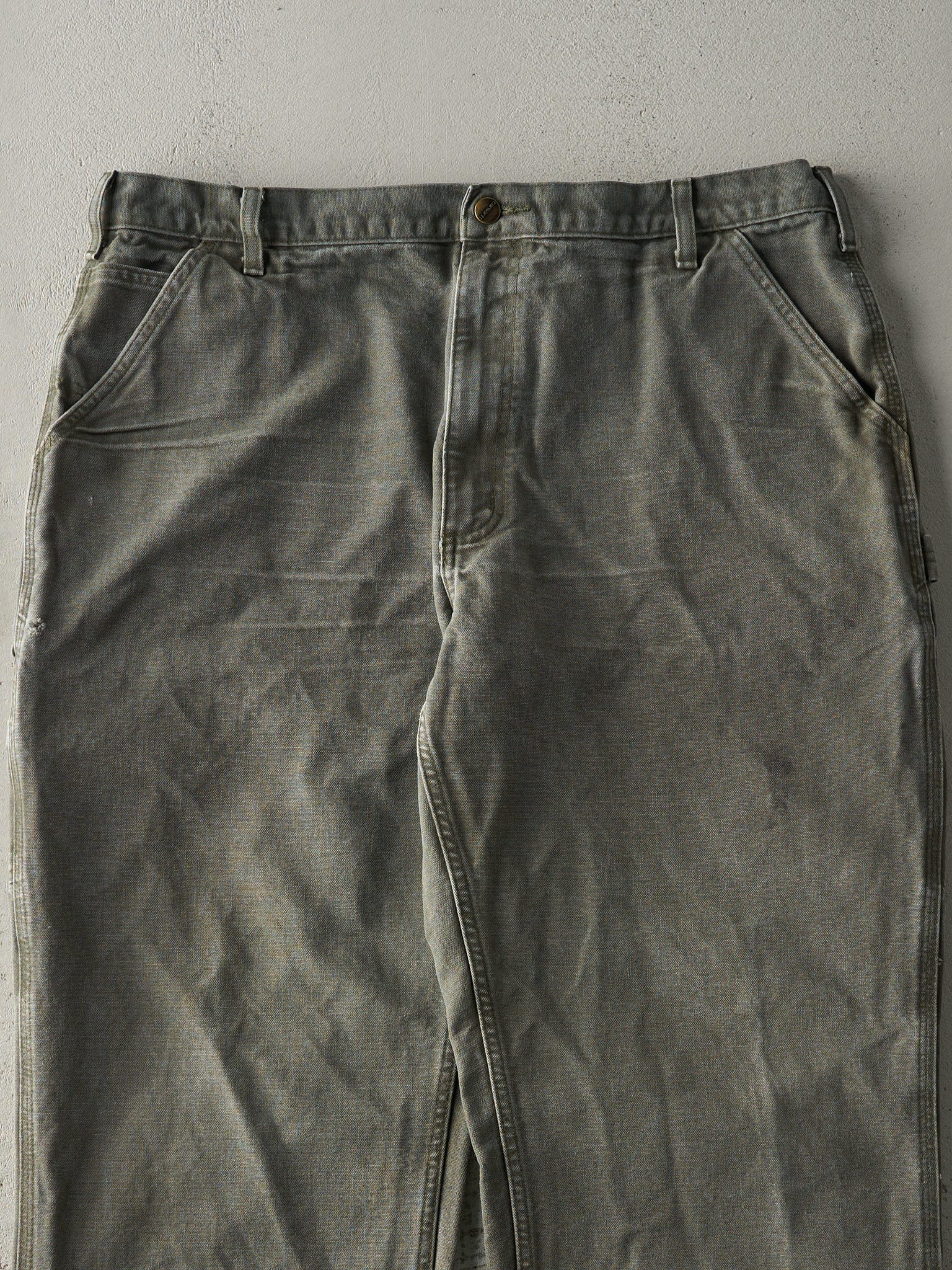 Vintage Y2K Green Carhartt Carpenter Pants (38x31)