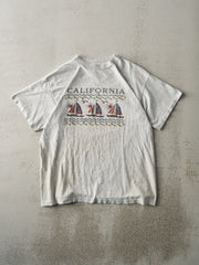 Vintage 90s Heather Grey California Single Stitch Tee (M)