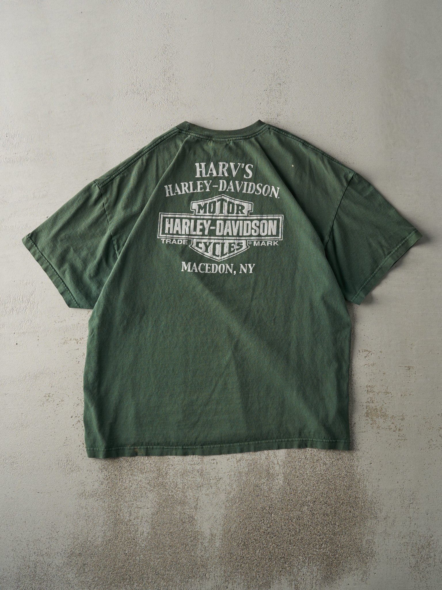17' Green Macedon New York Harley Davidson Tee (XXL)
