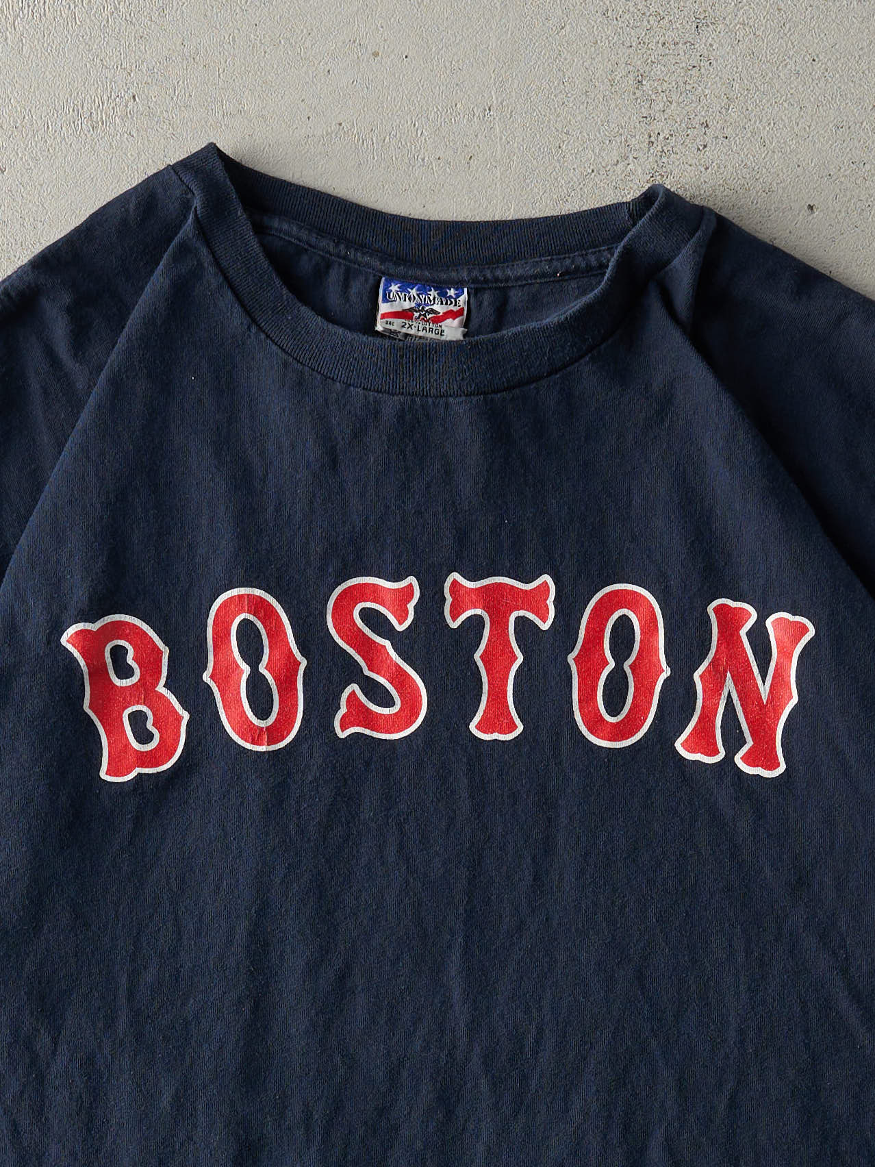 Vintage 90s Blue Boston Red Sox Bootleg Union Tee (XL)