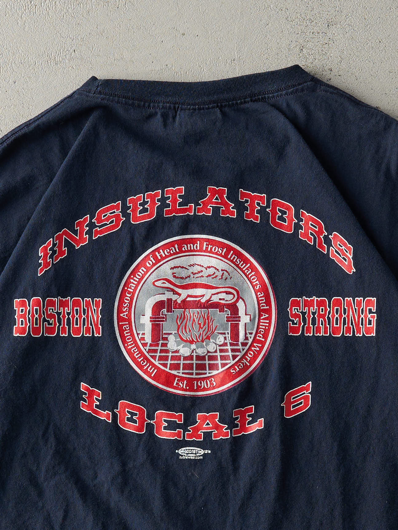 Vintage 90s Blue Boston Red Sox Bootleg Union Tee (XL)