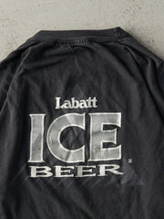 Vintage 90s Black Labatt Ice Beer Tee (L)