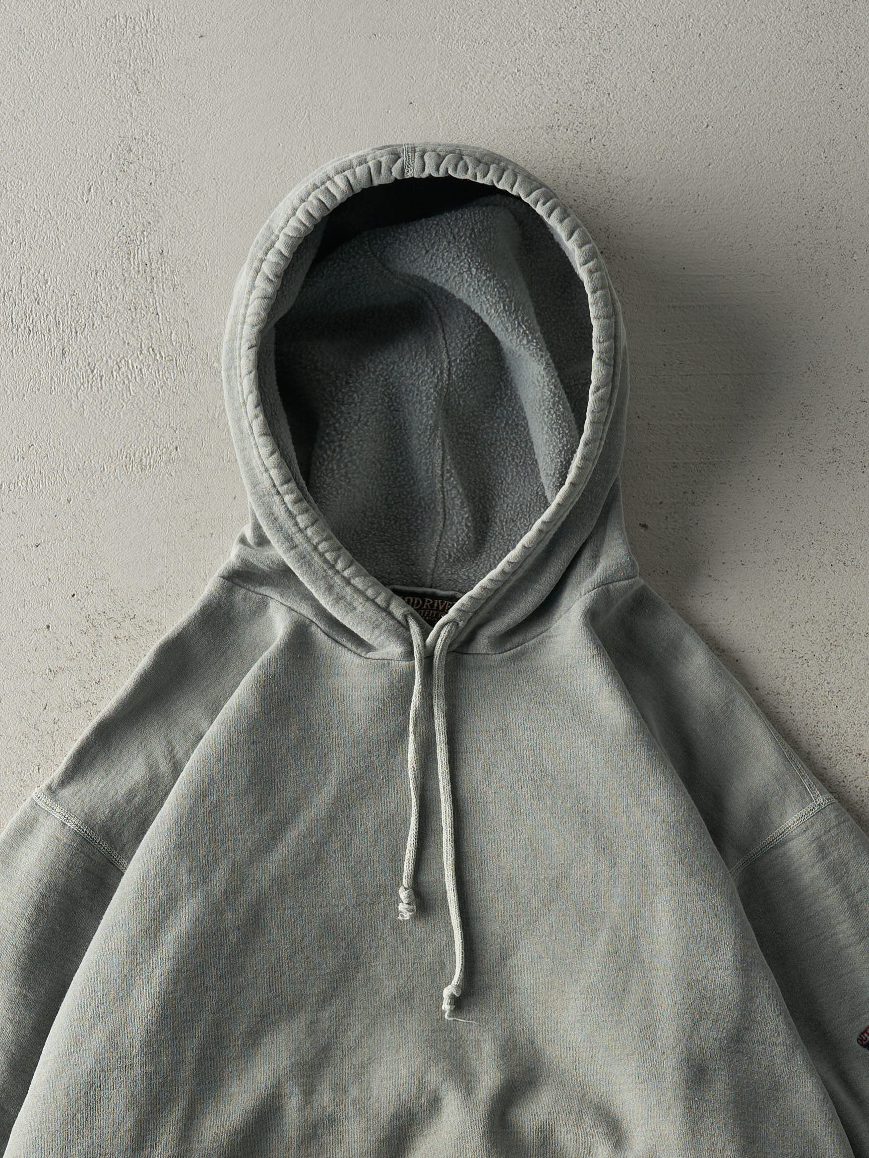 Vintage 90s Washed Green Embroidered Wind River Hoodie (L)