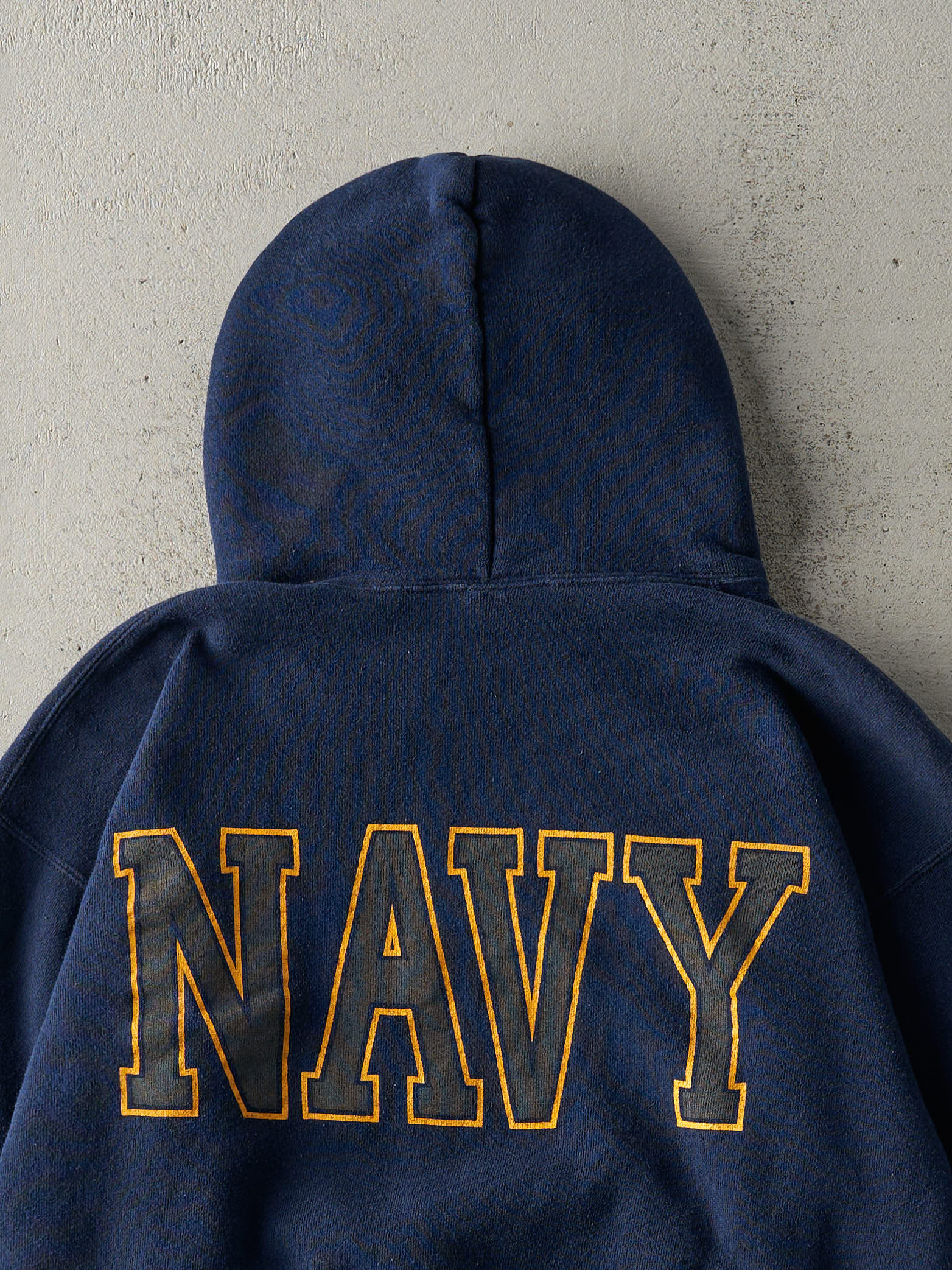 Vintage Y2K Navy Blue United States Navy Hoodie (M)