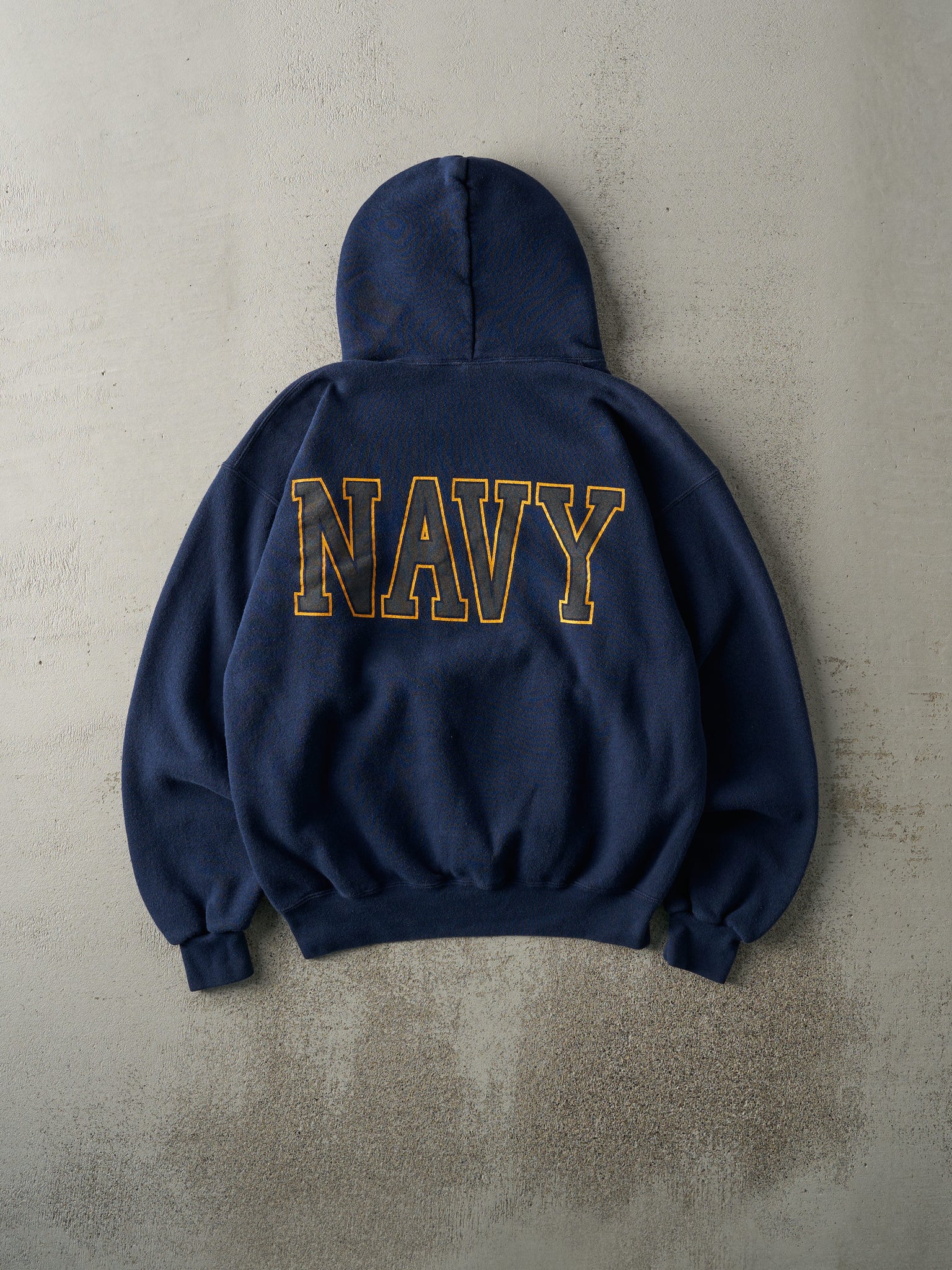 Vintage Y2K Navy Blue United States Navy Hoodie (M)