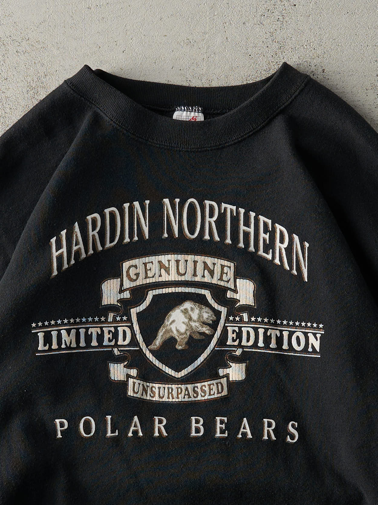 Vintage 90s Black Hardin Northern Polar Bears Crewneck (L)