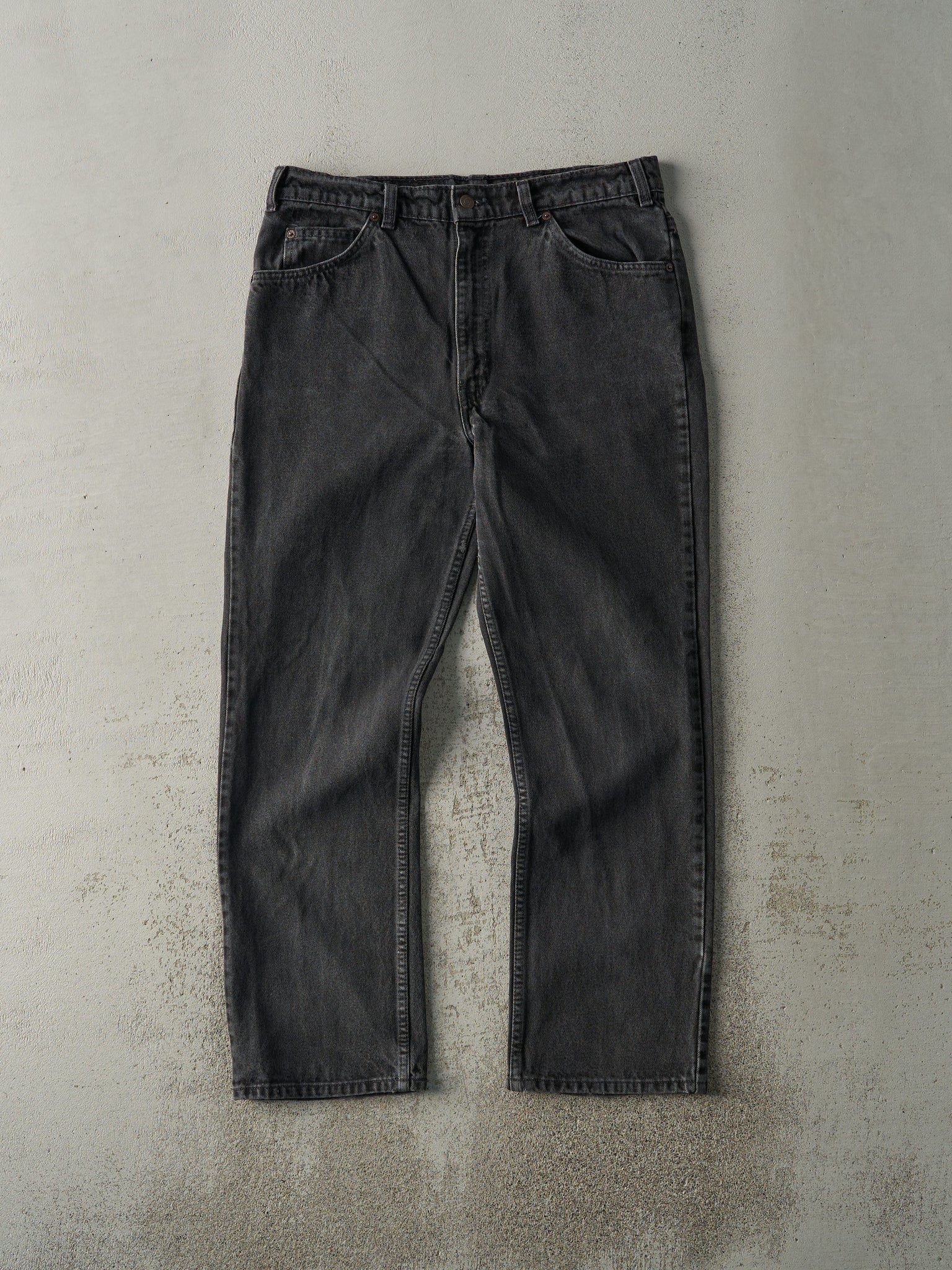 Vintage 80s Faded Black Levi's Orange Tab Denim Pants (34x29)