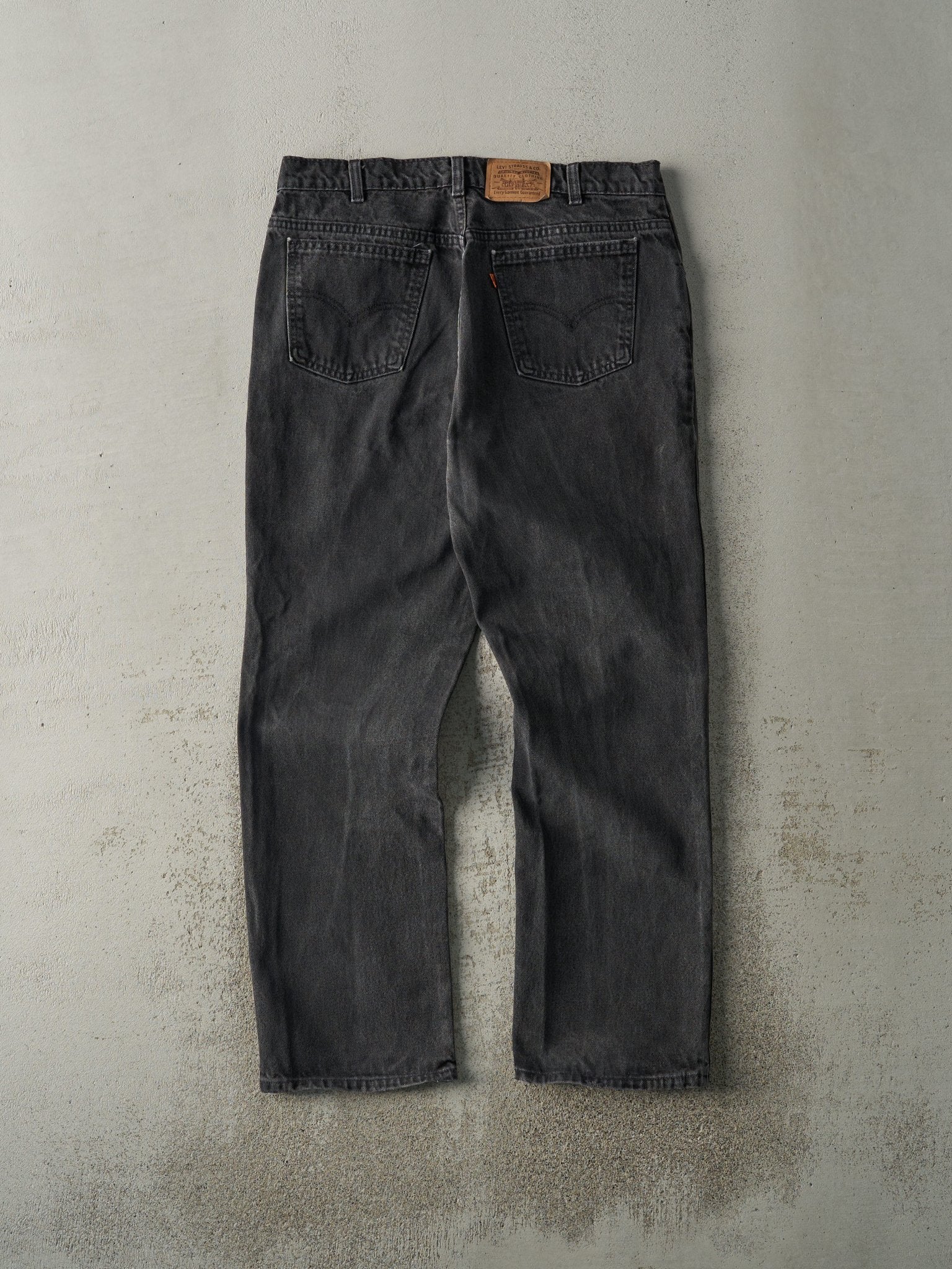 Vintage 80s Faded Black Levi's Orange Tab Denim Pants (34x29)