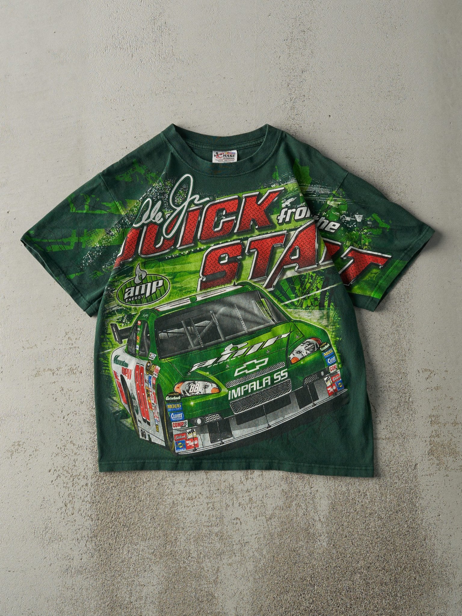 Vintage 08' Forest Green Dale Earnhardt Jr. Nascar Racing Tee (M)