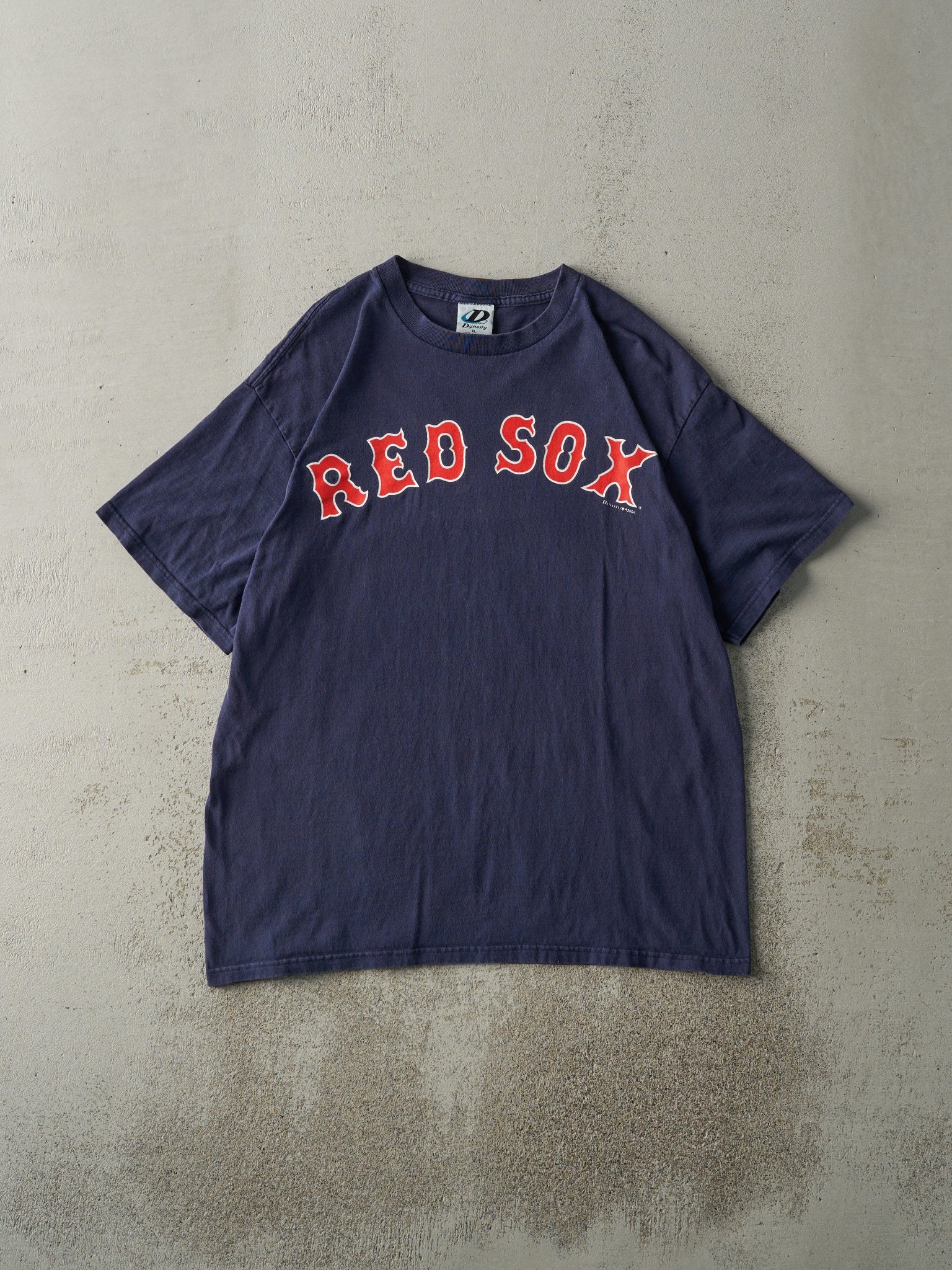Vintage 04' Navy Blue Boston Red Sox Tee (M/L)