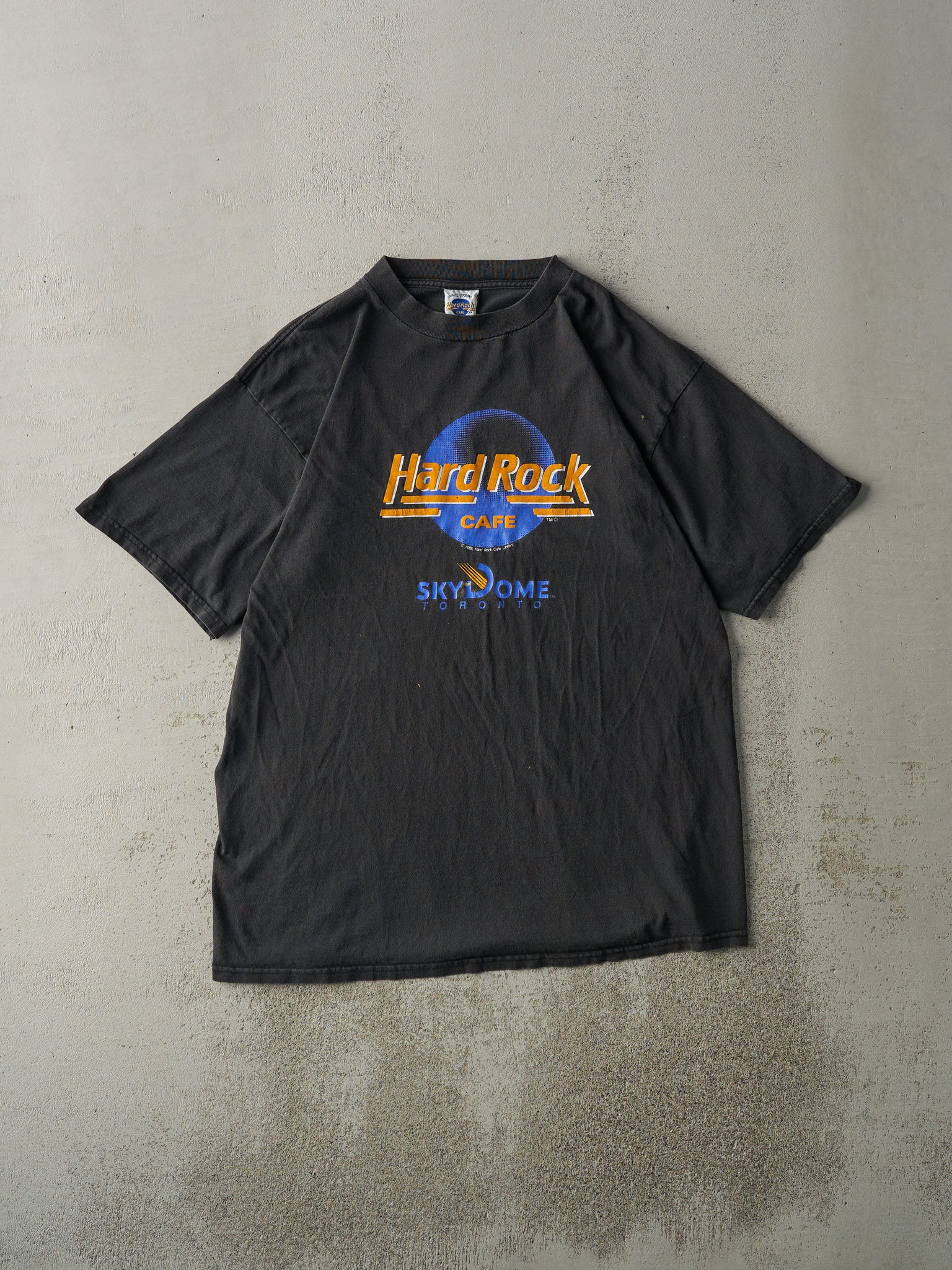 Vintage 89' Black Hard Rock Cafe Sky Dome Toronto Tee (L/XL)