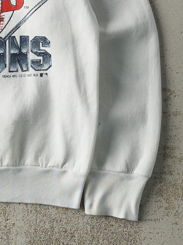 Vintage 87' White Minnesota Twins World Series Champions Crewneck (S)