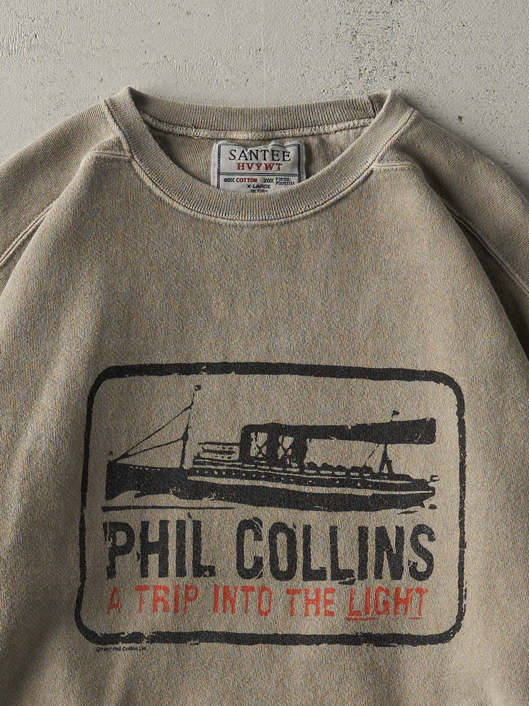 Vintage 97' Beige Phil Collins World Tour Crewneck (L)