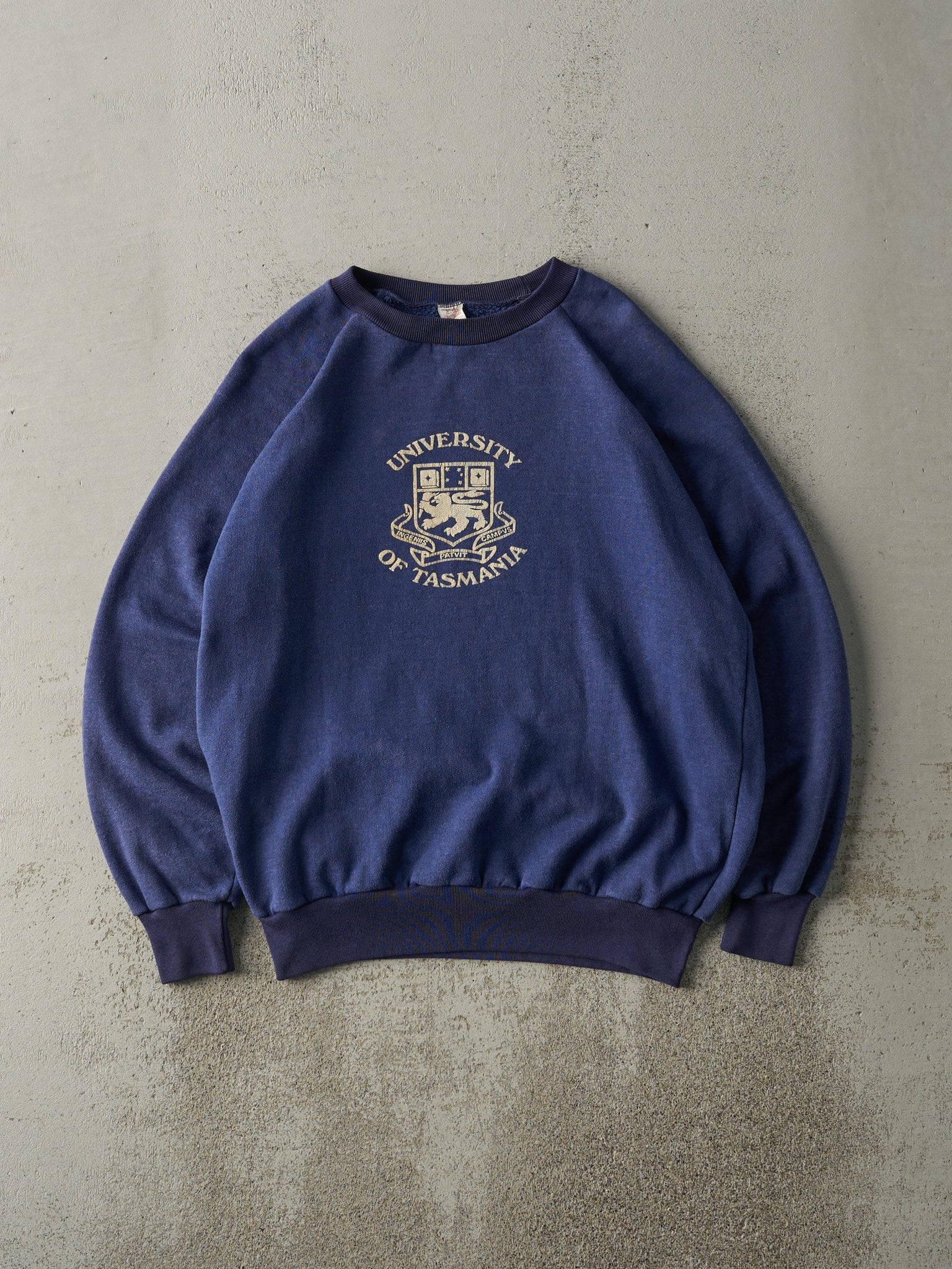 Vintage 80s Blue University of Tasmania Crewneck (L)