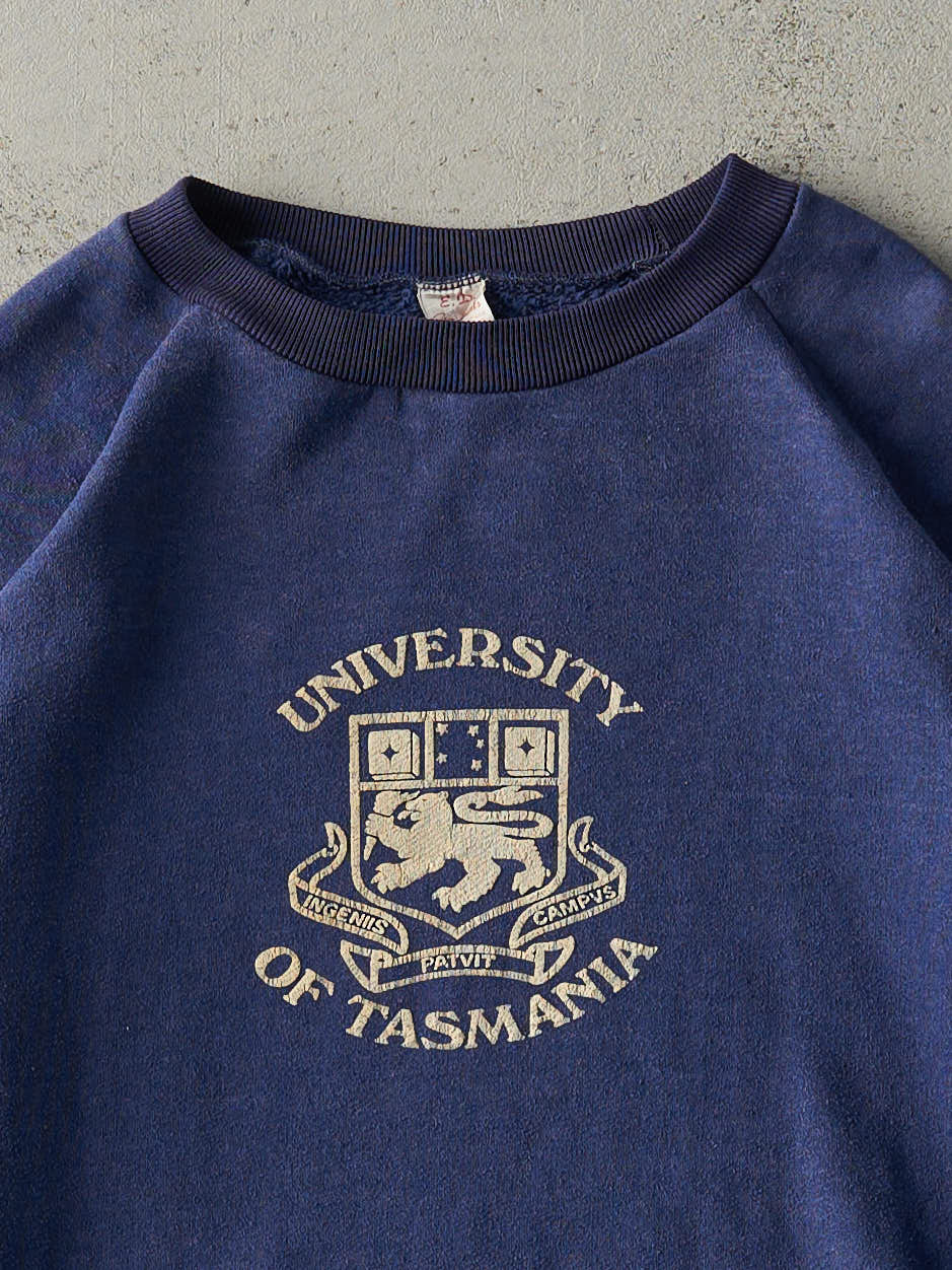 Vintage 80s Blue University of Tasmania Crewneck (L)