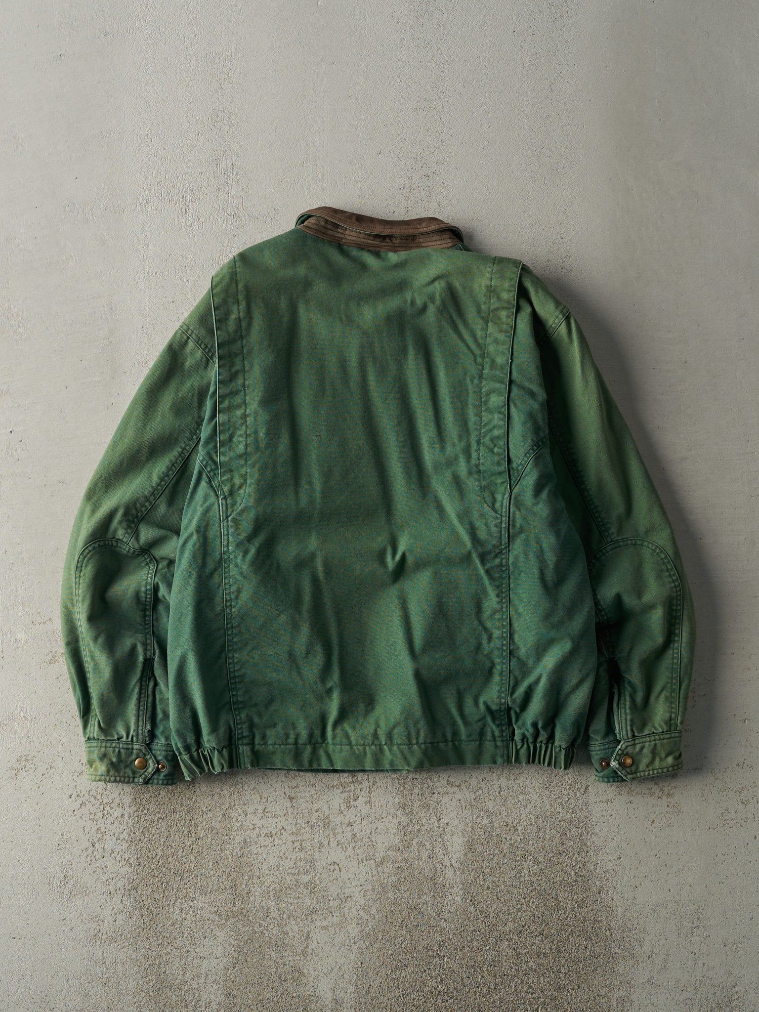 Vintage 90s Green Flannel Lined Workwear Jacket (L)