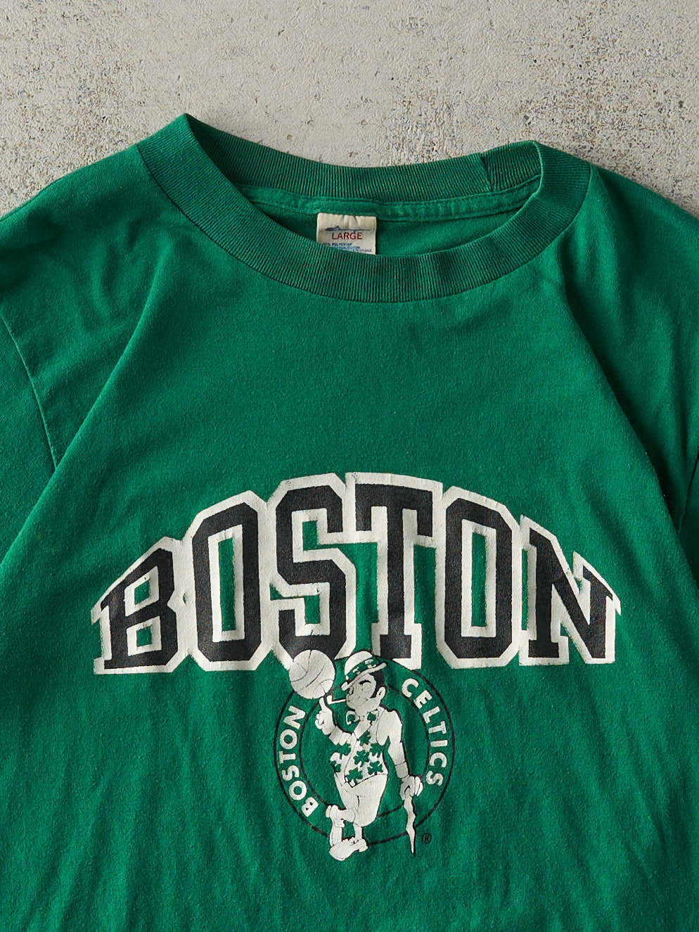 Vintage 80s Green Boston Celtics Single Stitch Tee (XS/S)