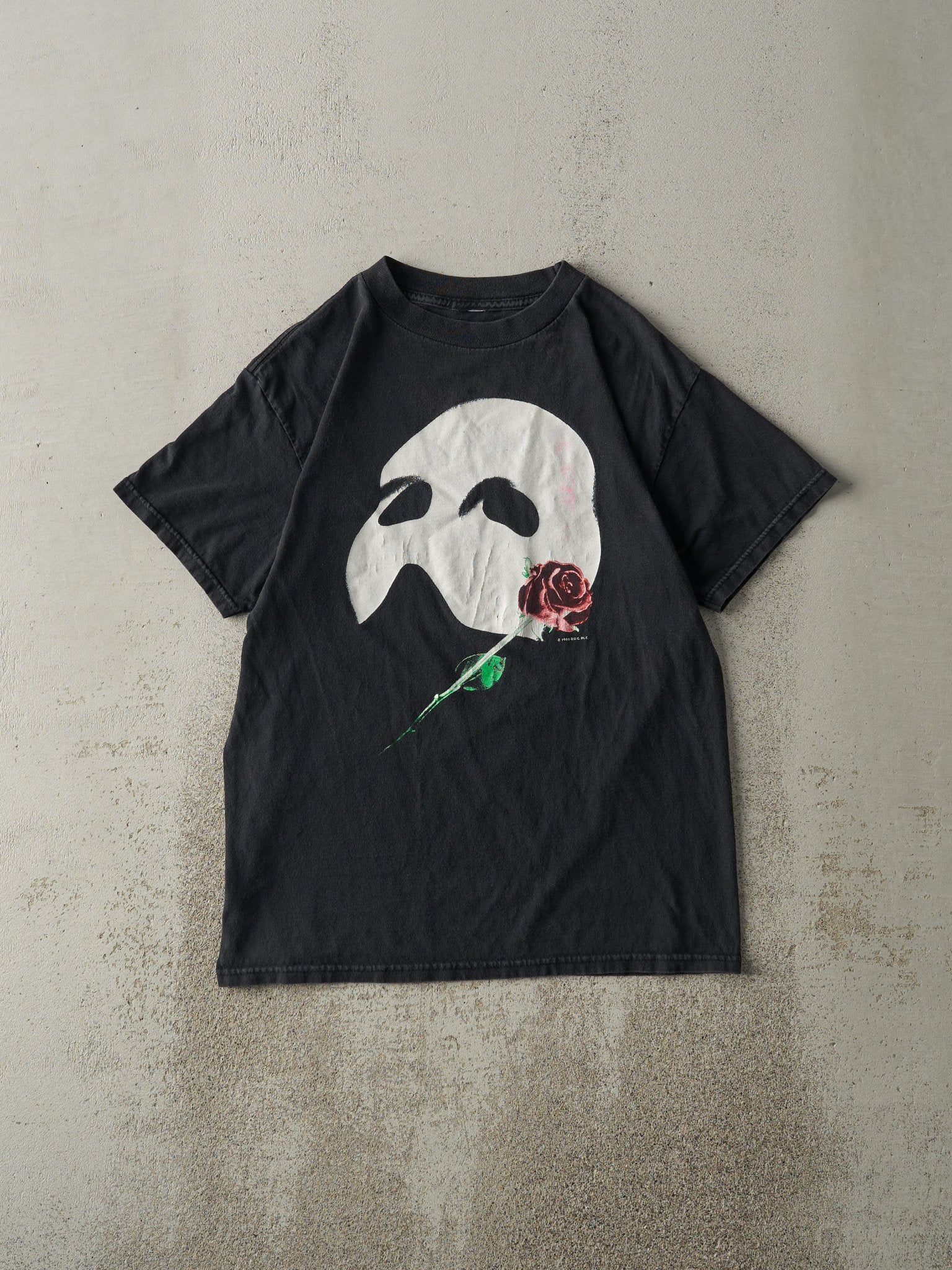 Vintage 90s Black Phantom of the Opera Tee (S)
