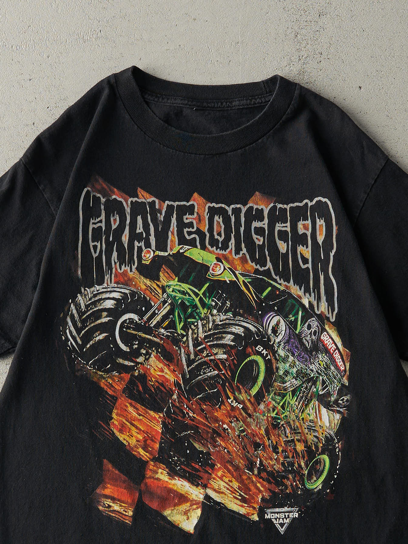 18' Black Grave Digger Monster Truck Tee (S)