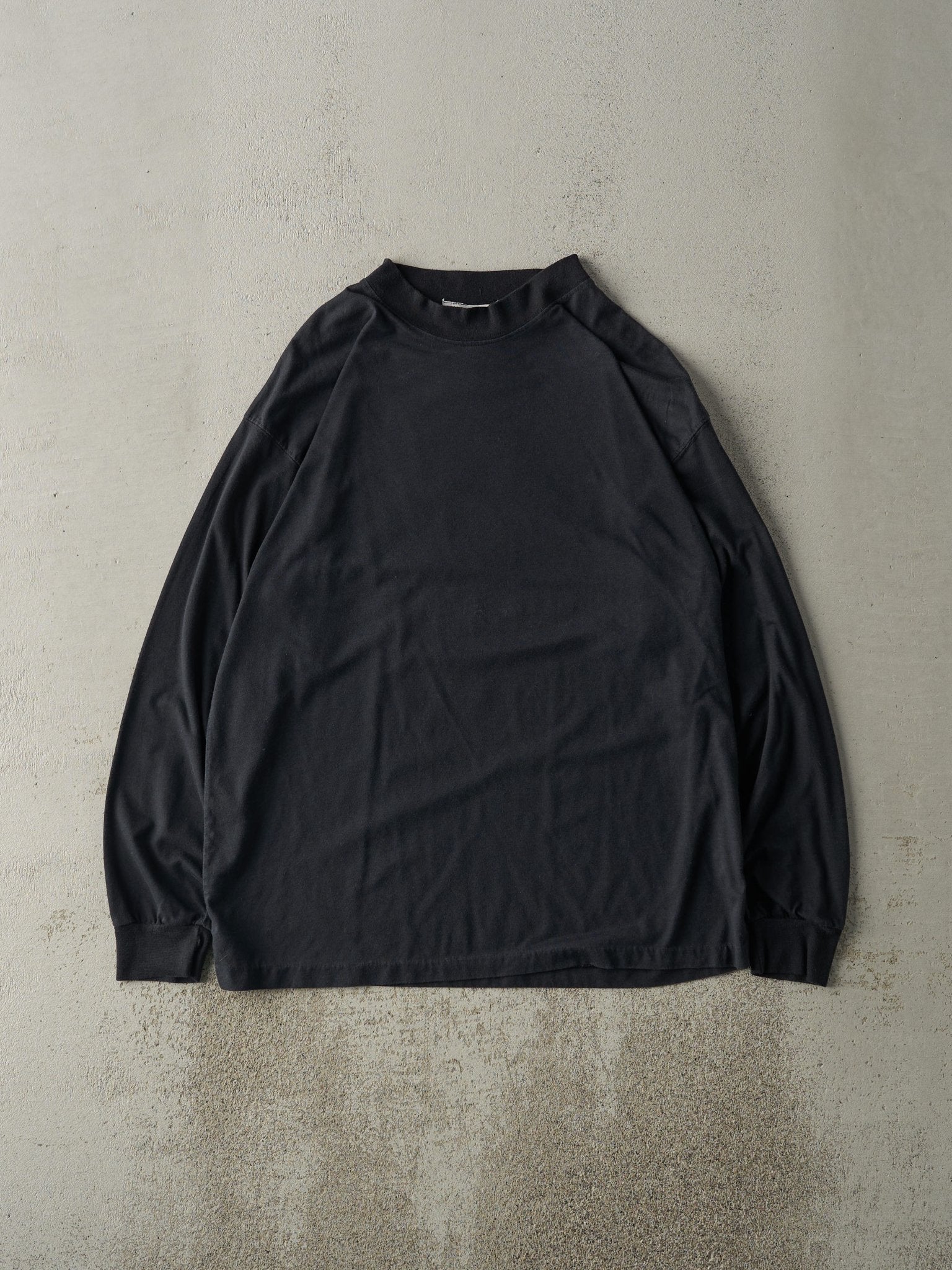Vintage 80s Black Blank Long Sleeve (M/L)