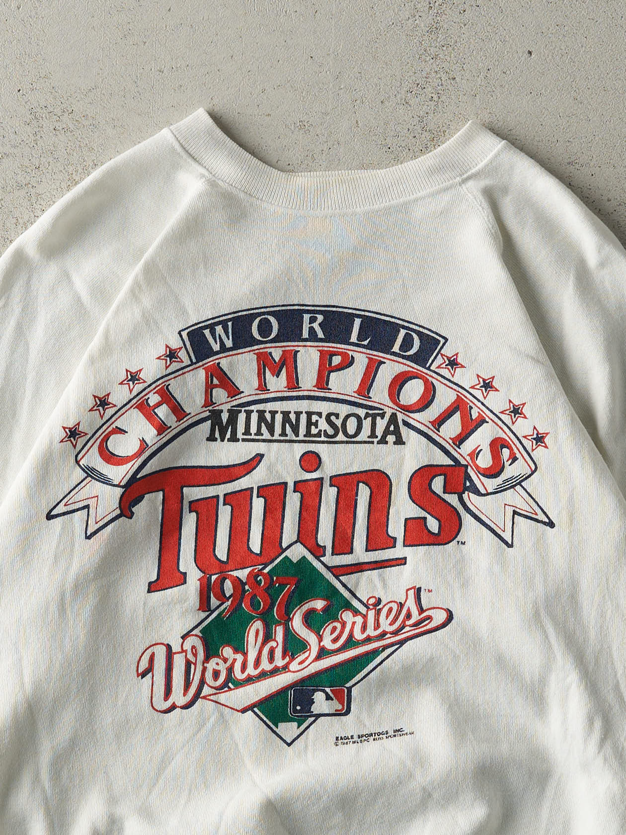 Vintage 87' White Minnesota Twins Champions Crewneck (M)