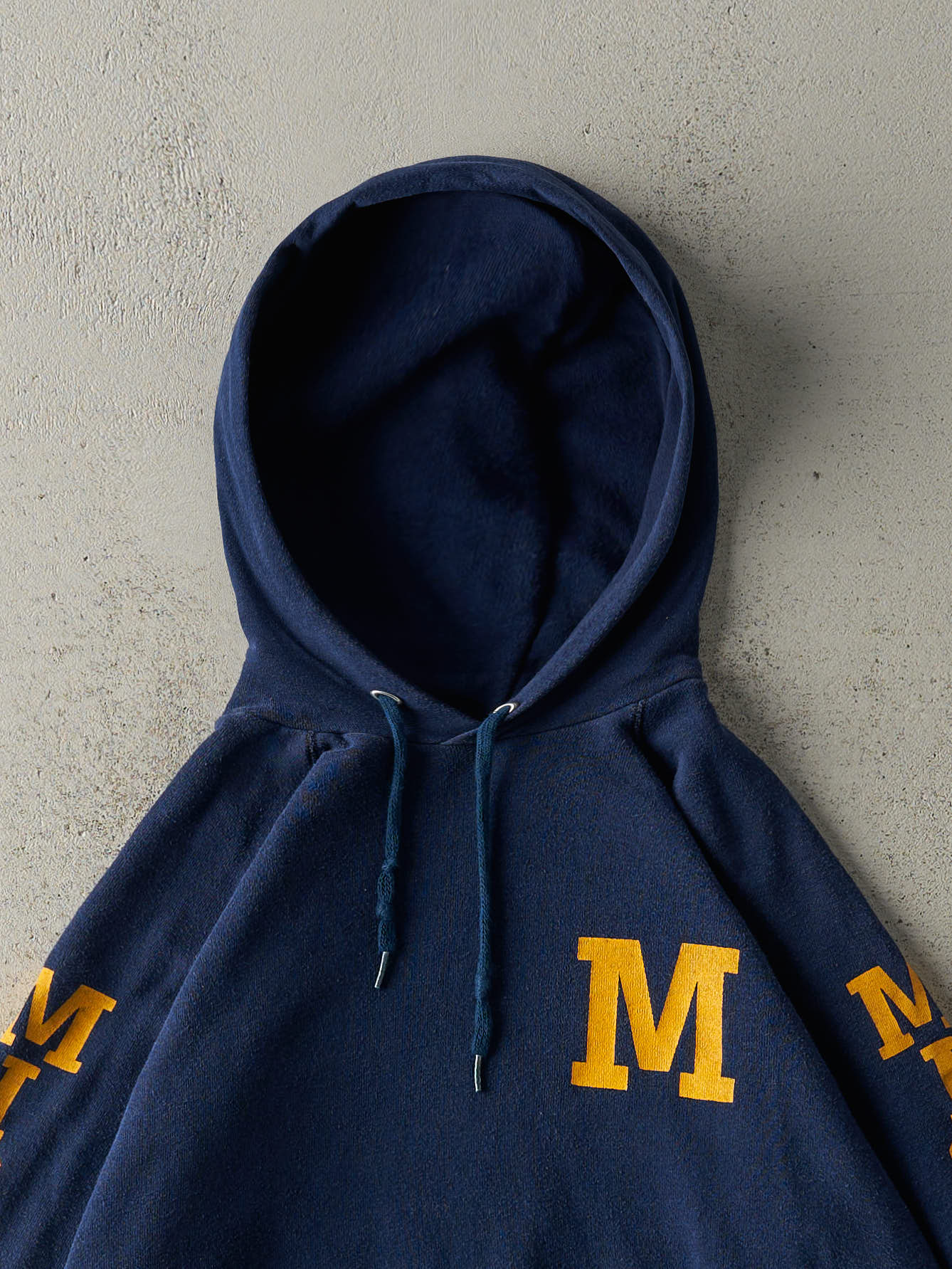 Vintage 80s Navy Blue University of Michigan Hoodie (S)