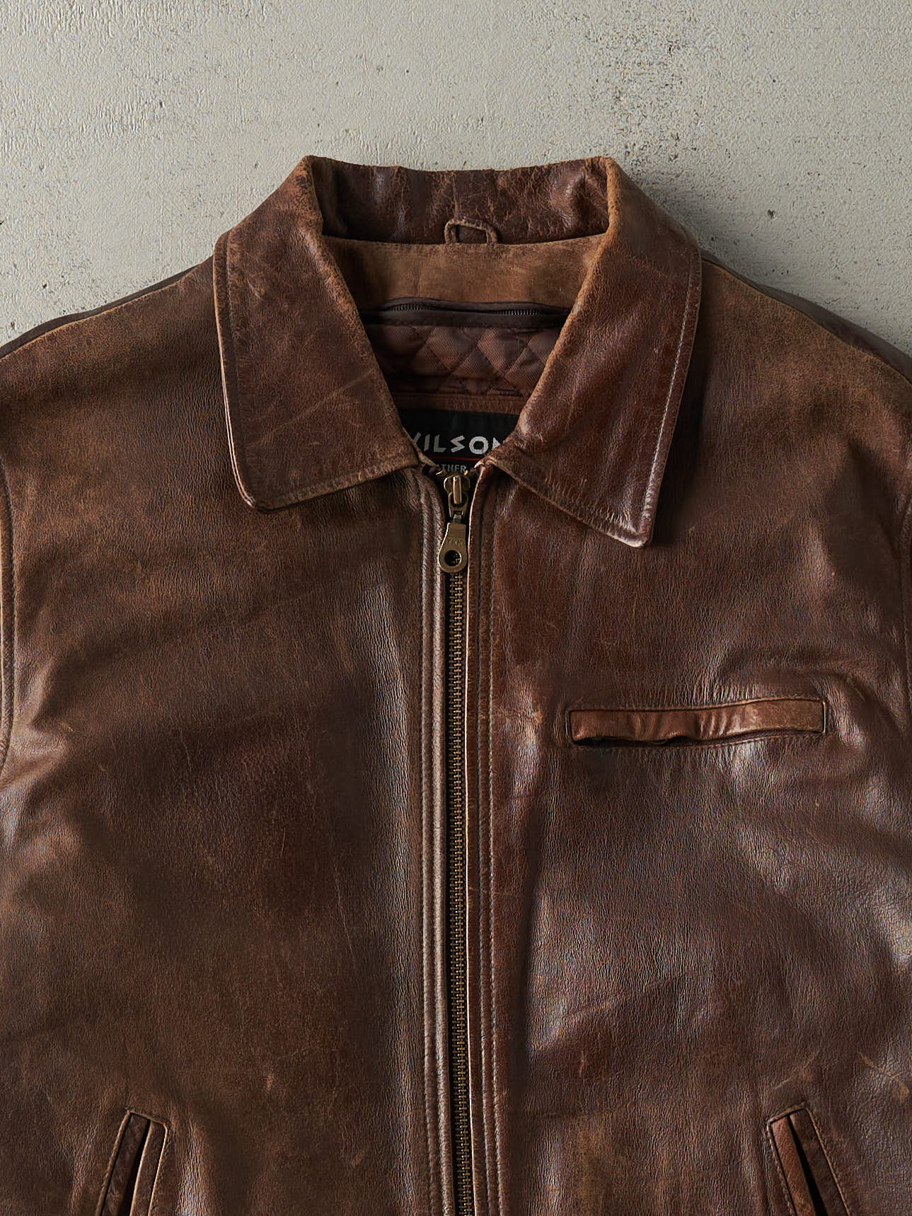 Vintage 90s Brown Wilsons Leather Jacket (M/L)