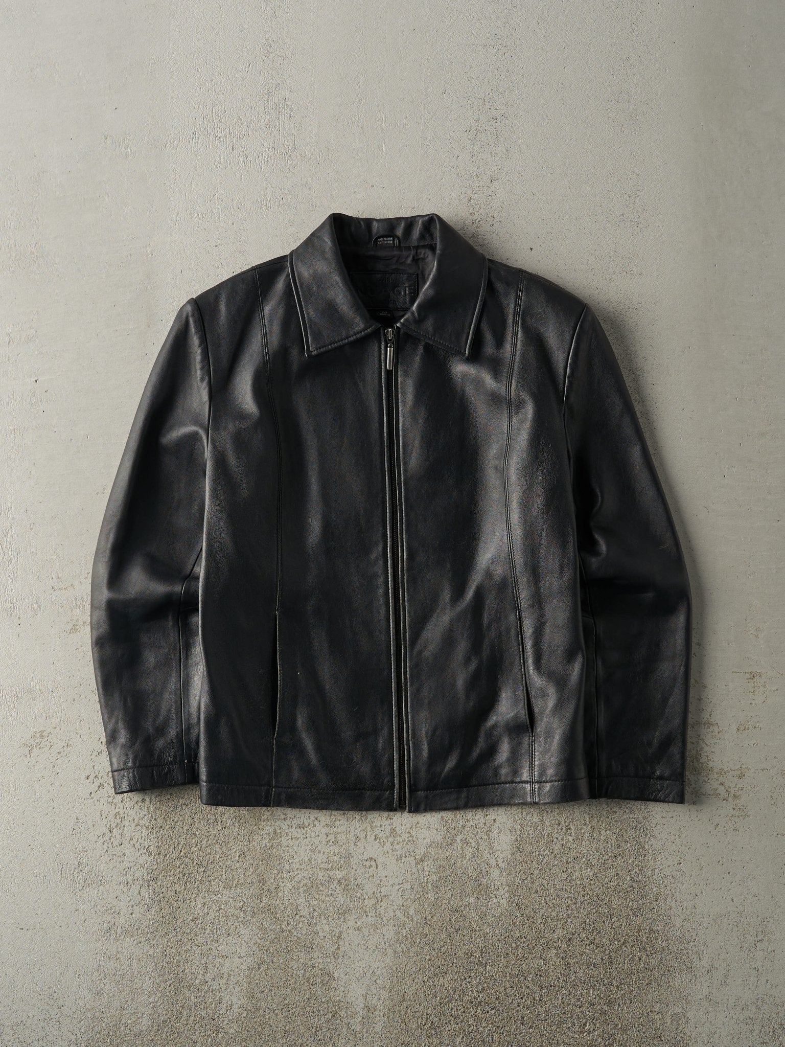 Vintage Y2K Black Nuage Leather Jacket (M)