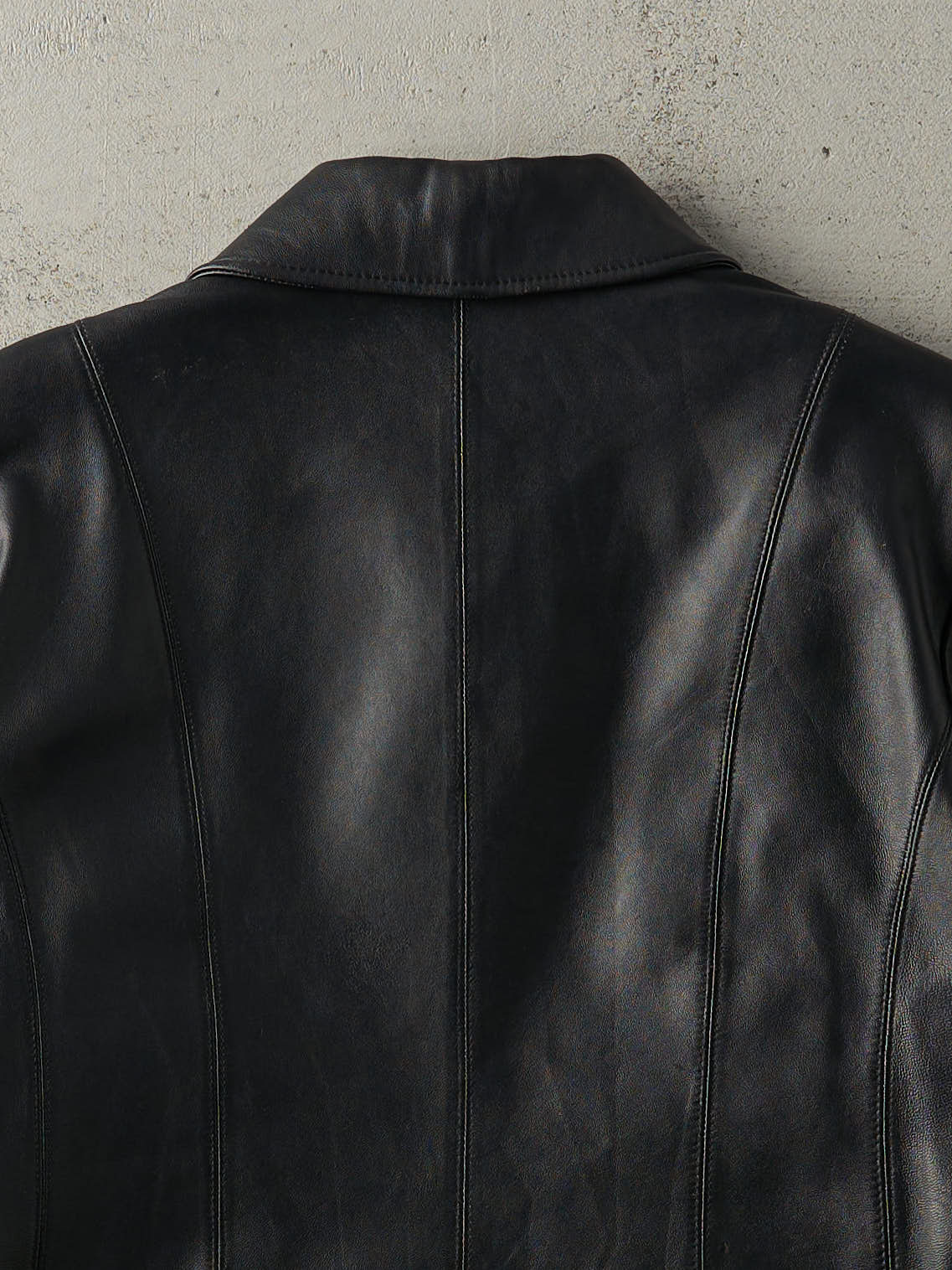 Vintage Y2K Black Nuage Leather Jacket (M)