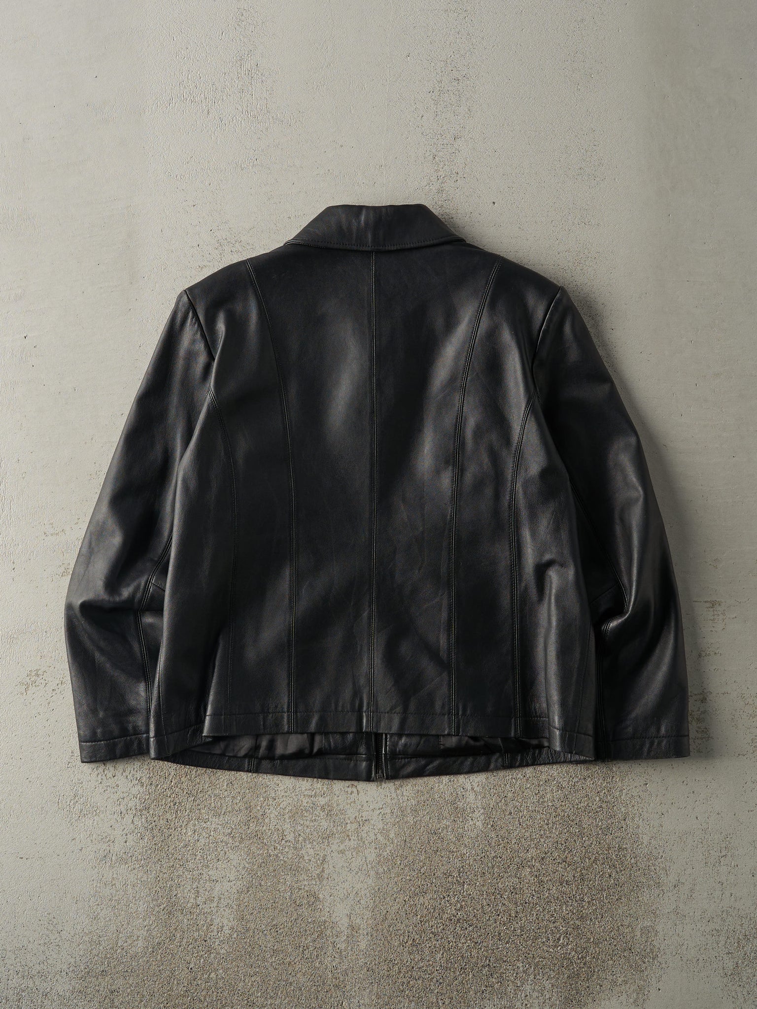 Vintage Y2K Black Nuage Leather Jacket (M)